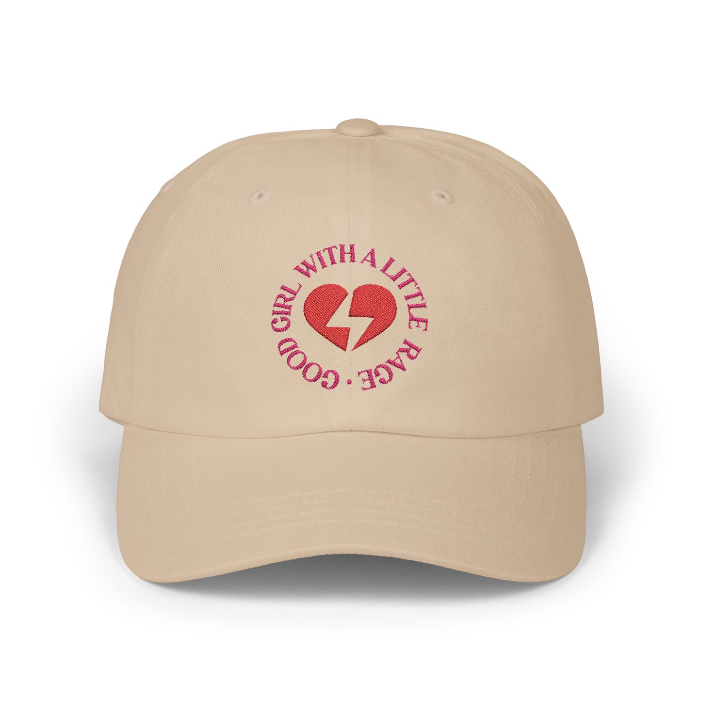 Good Girl With A Little Rage Embroidered Baseball Cap
