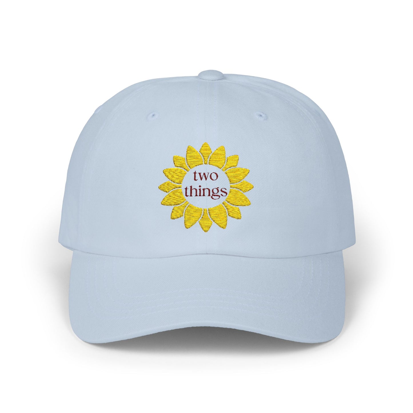 Two Things Embroidered Baseball Cap