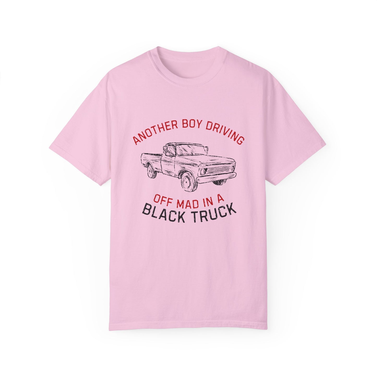 Another Boy Driving Off Mad In A Black Truck T-Shirt