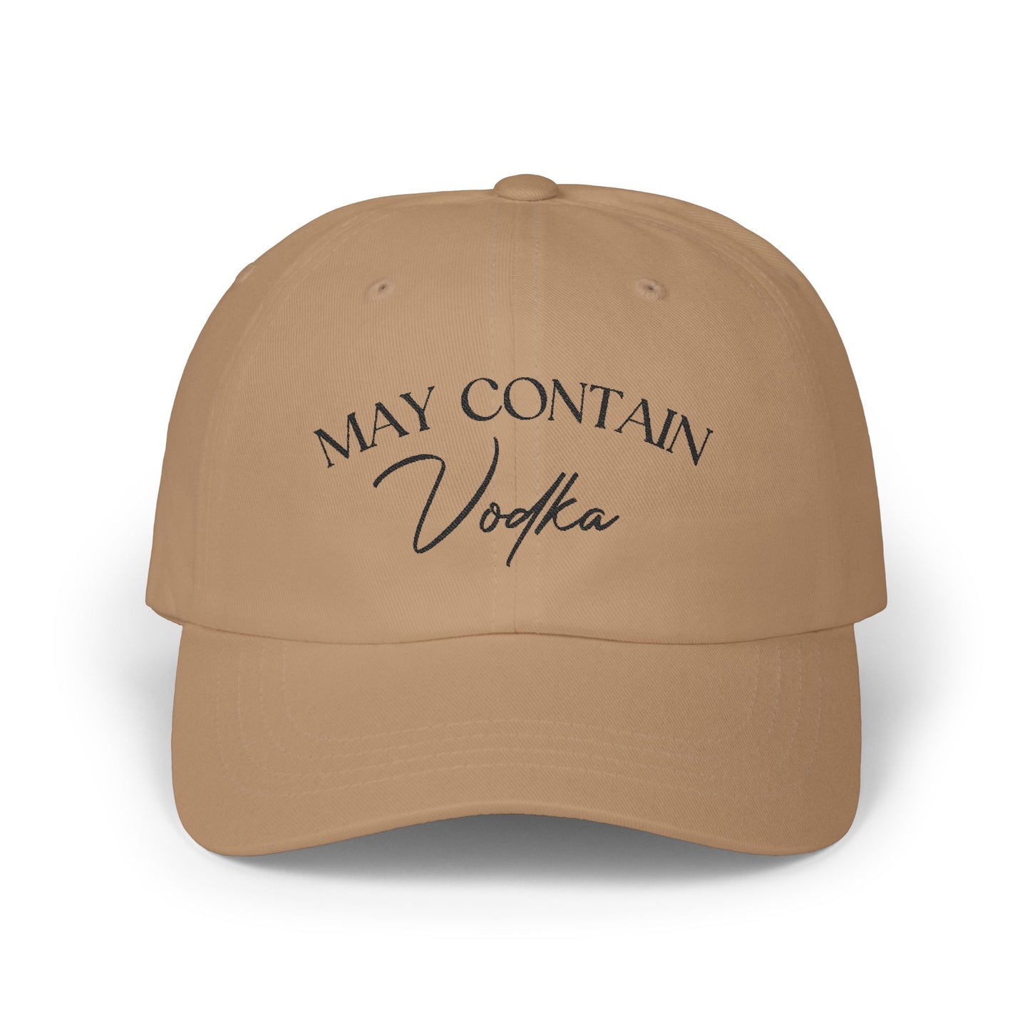 May Contain Vodka Embroidered Baseball Cap