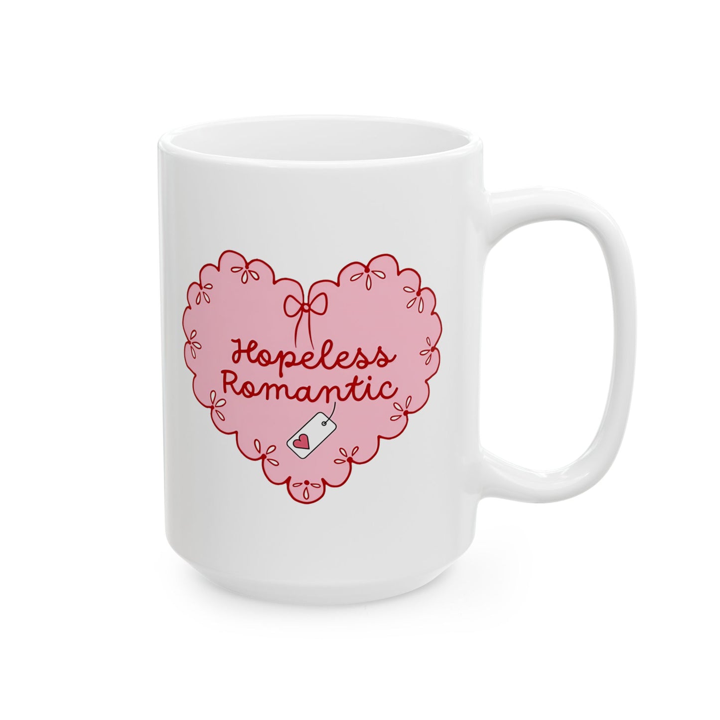 Hopeless Romantic Book Lover Mug