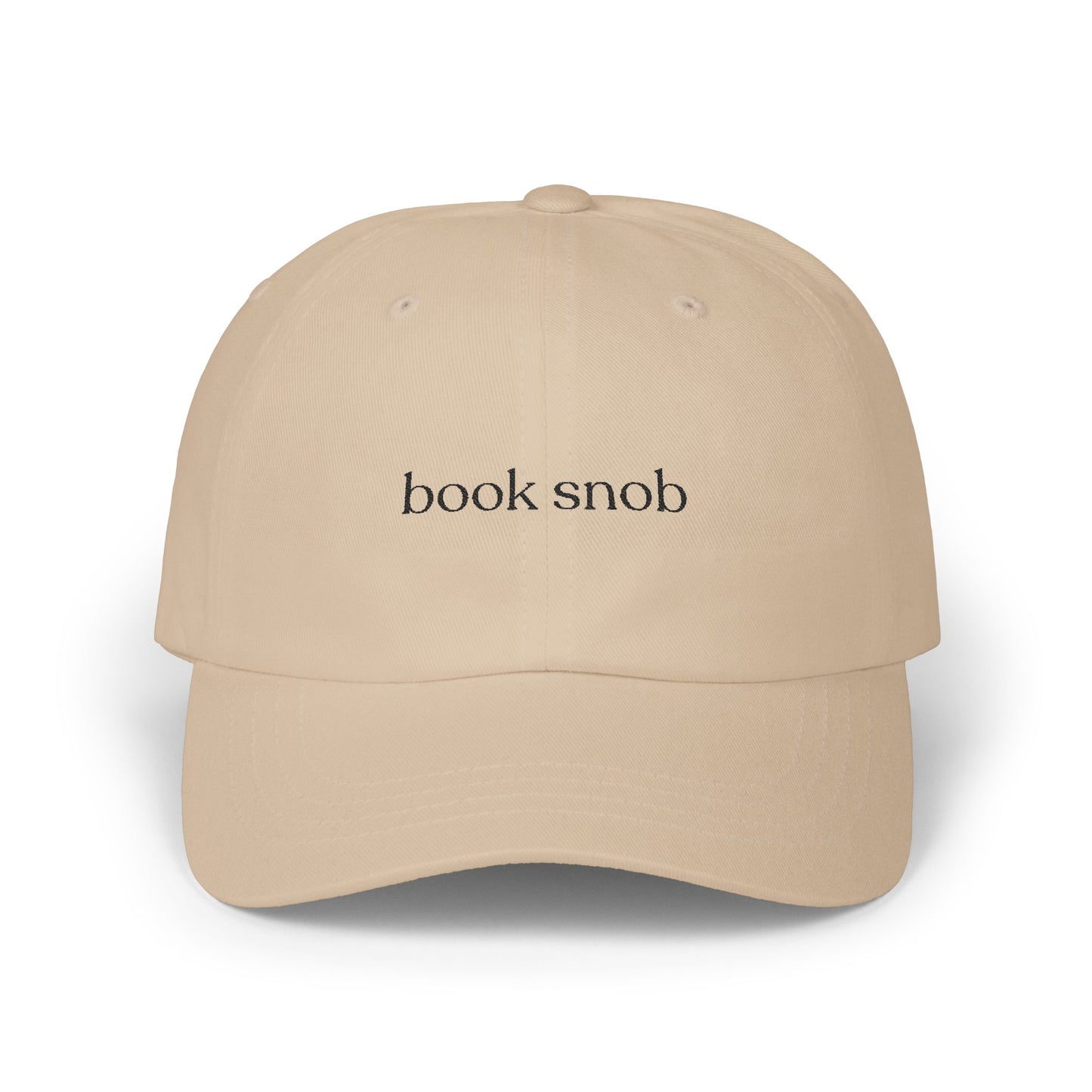 Book Snob Embroidered Baseball Cap