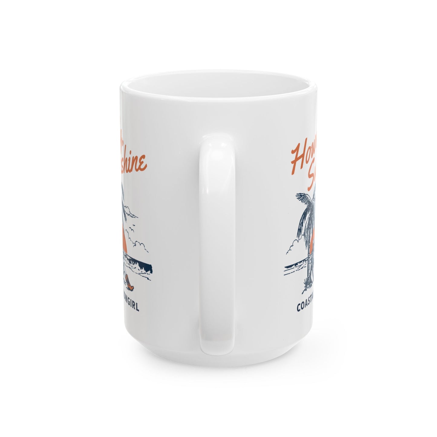 Howdy Sunshine Coastal Cowgirl Beach Vibes Mug