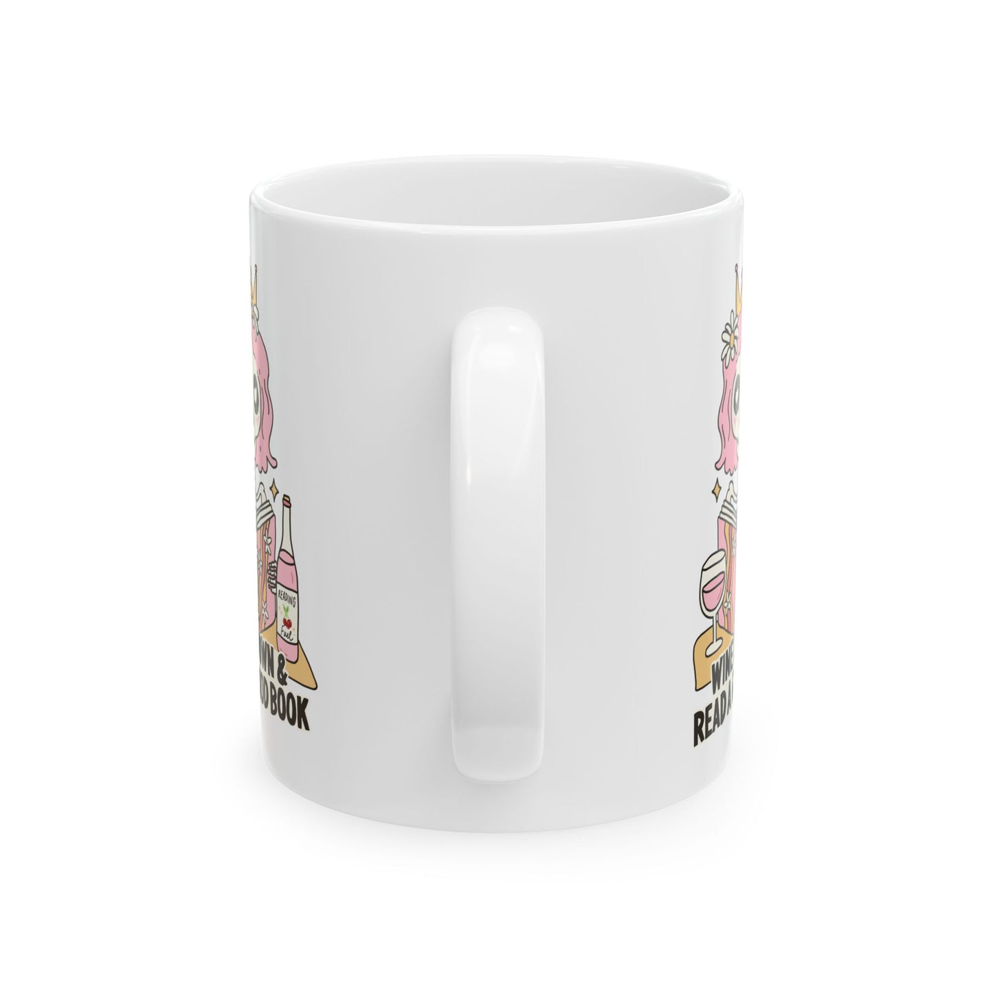 Wine Down And Read A Good Book Mug