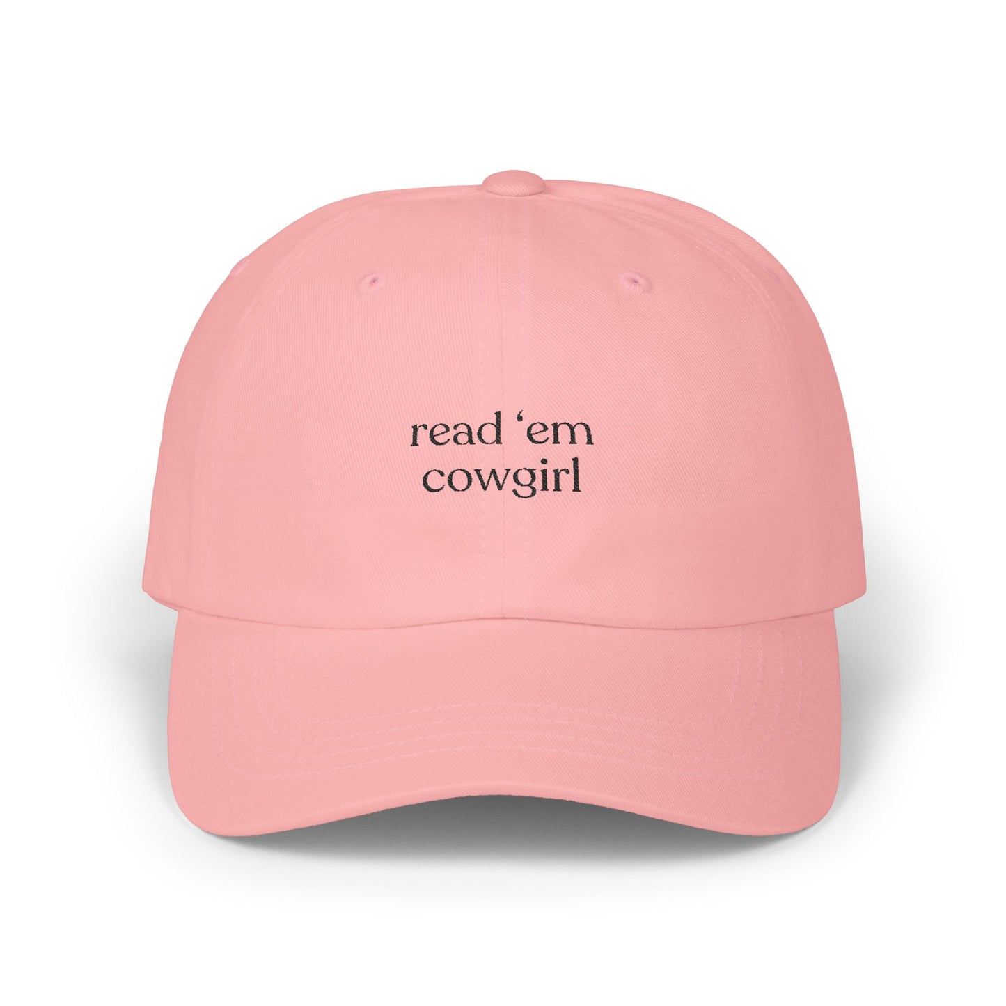 Read 'Em Cowgirl Embroidered Baseball Cap