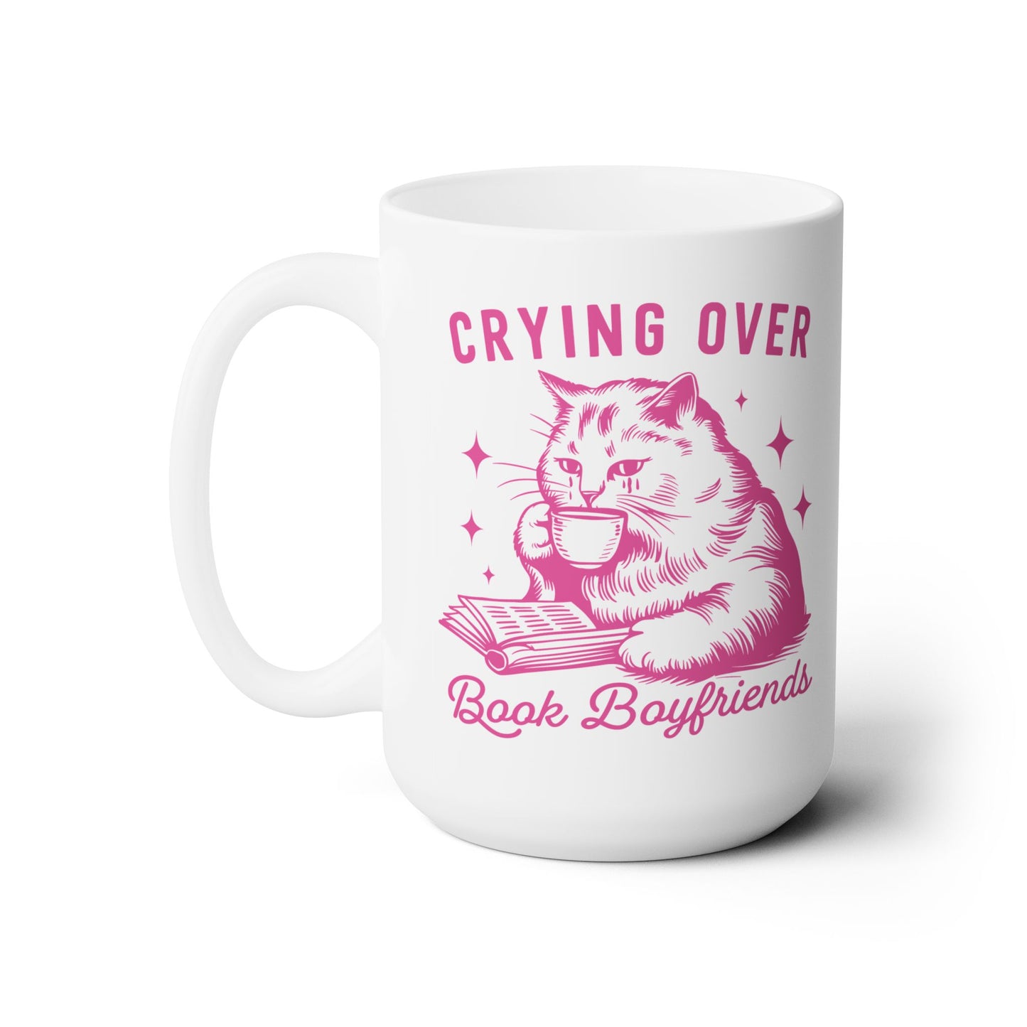 Crying Over Book Boyfriends Coffee Mug