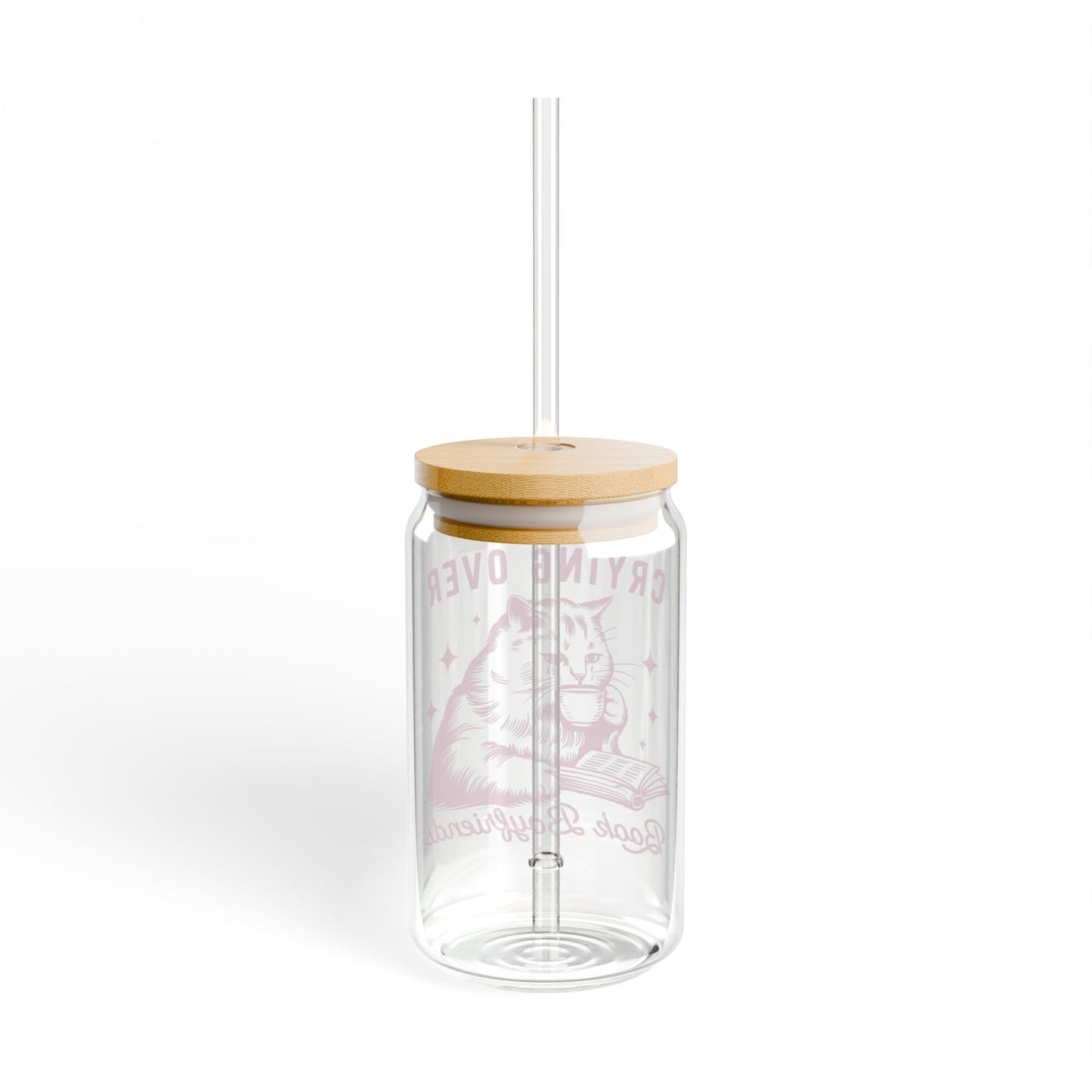 Crying Over Book Boyfriend Sipper Glass