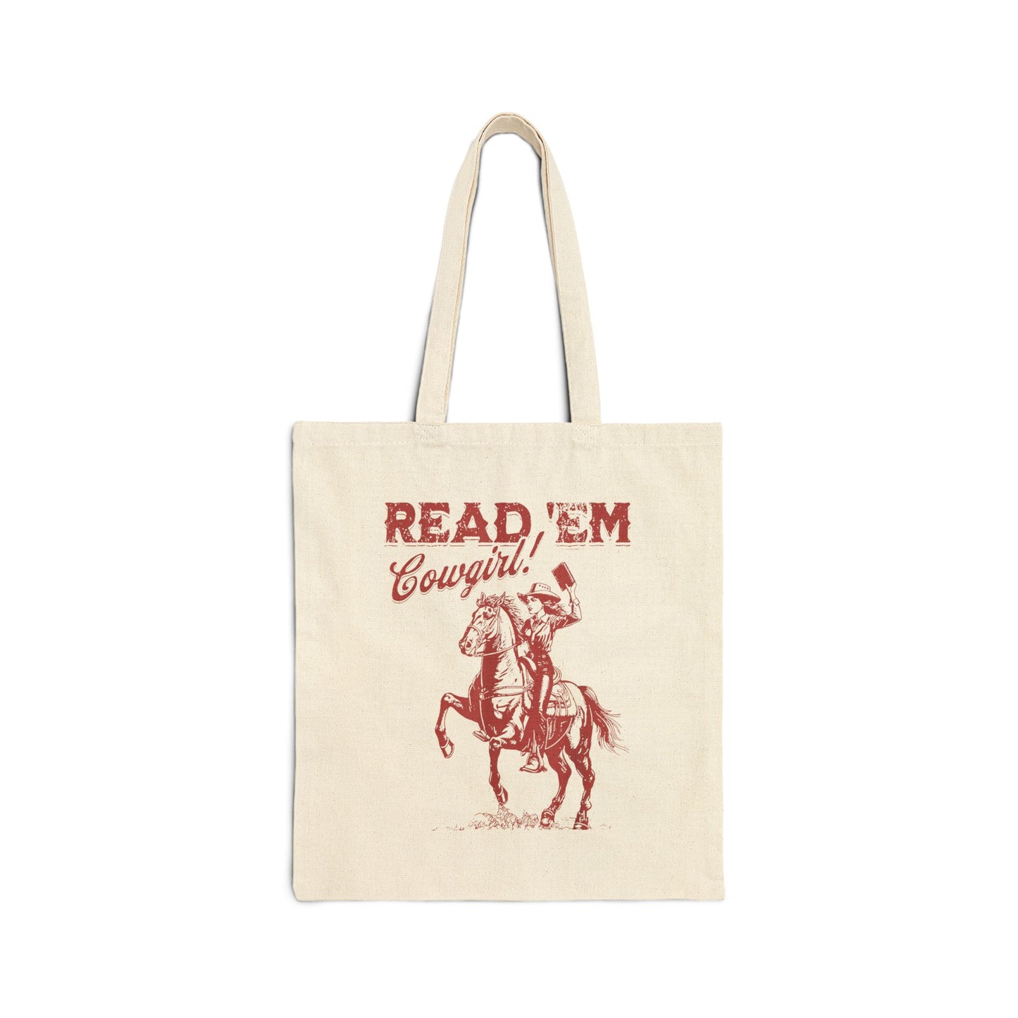 Read 'Em Cowgirl Tote Bag