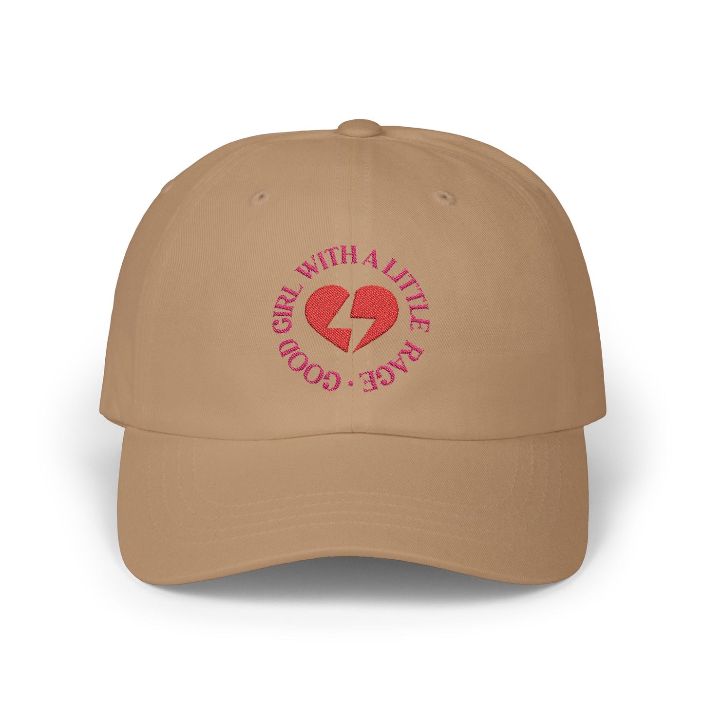 Good Girl With A Little Rage Embroidered Baseball Cap