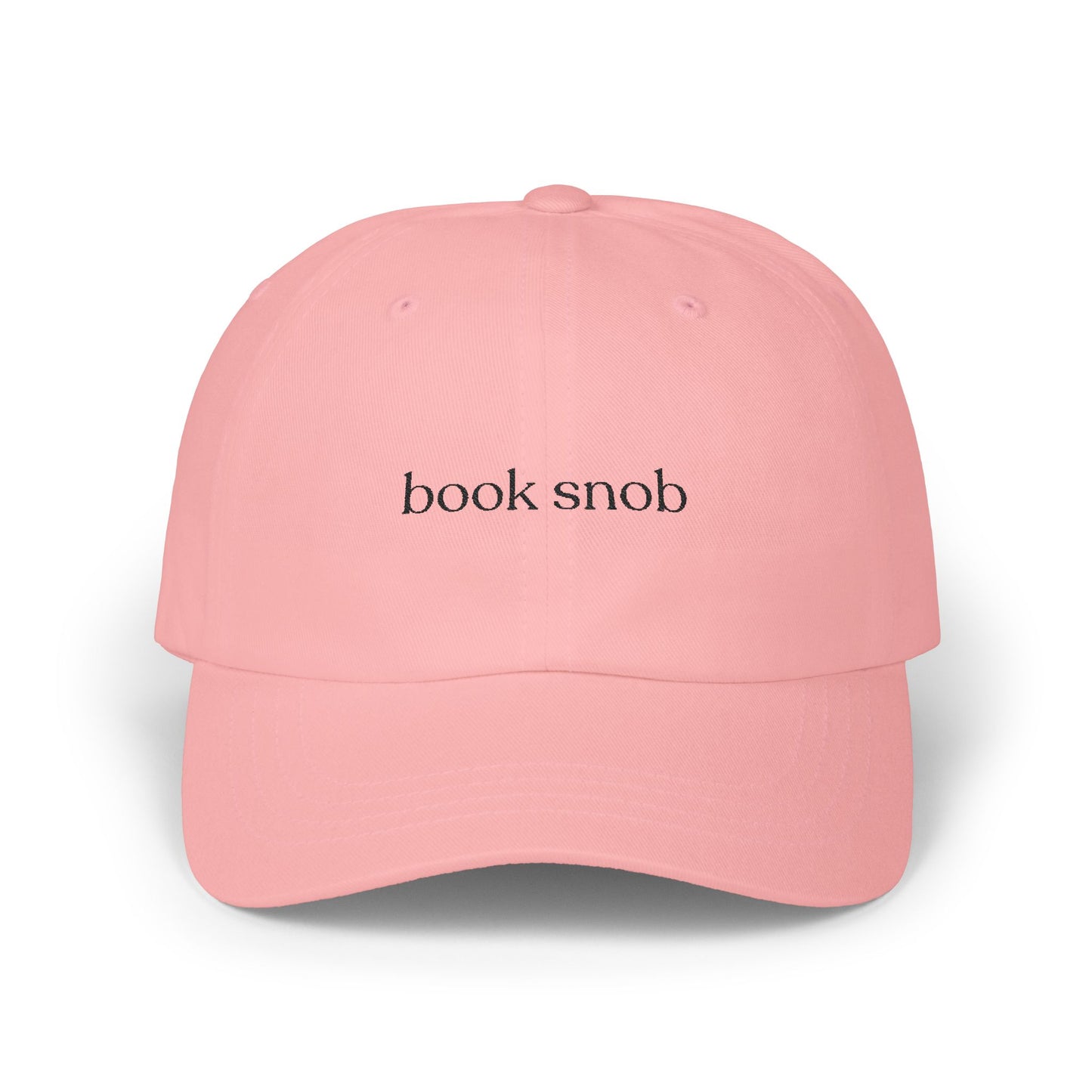 Book Snob Embroidered Baseball Cap