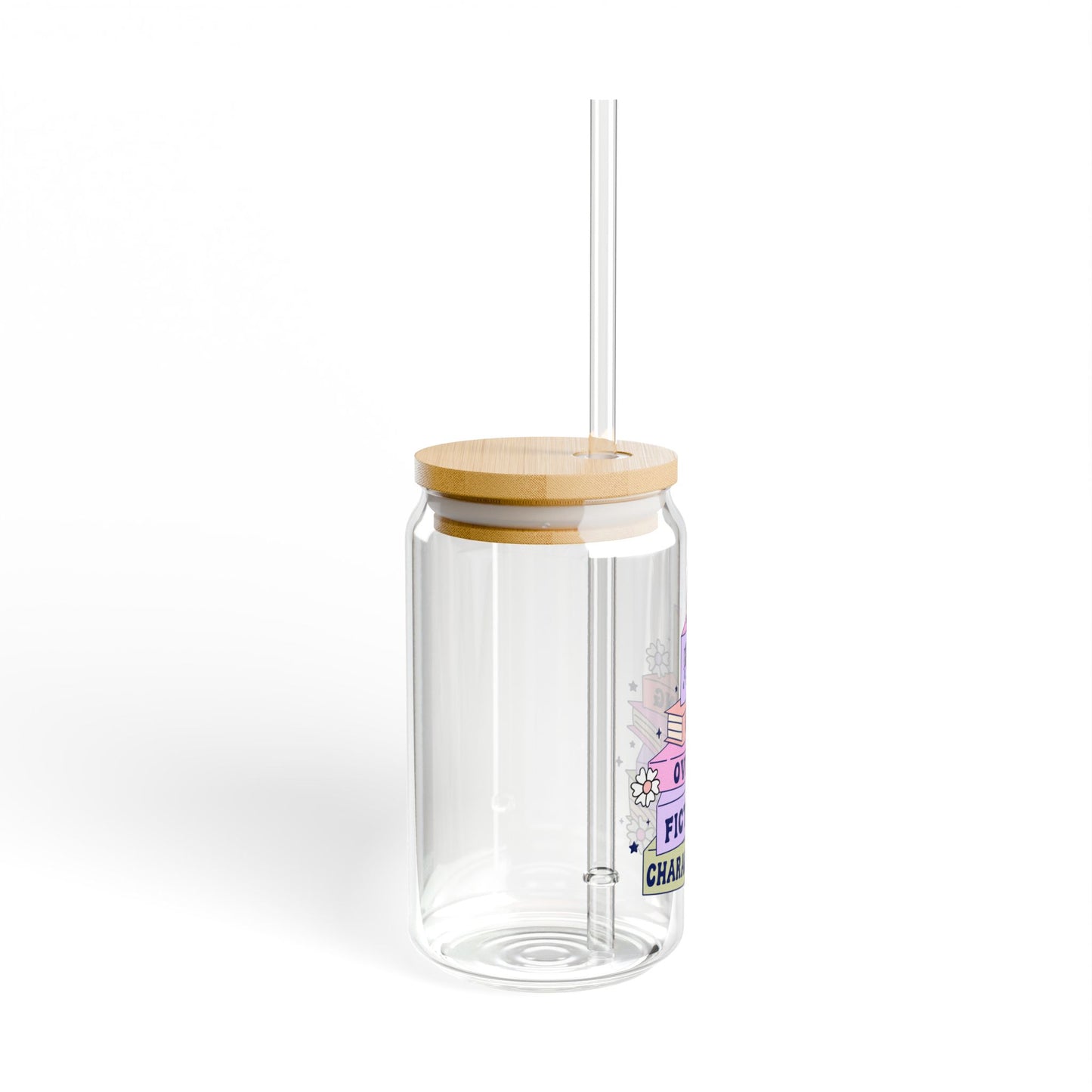 Crying Over Fictional Characters Sipper Glass