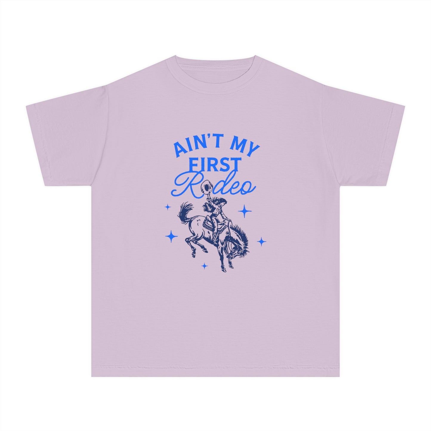 Youth Ain't My First Rodeo Blue Midweight T-Shirt