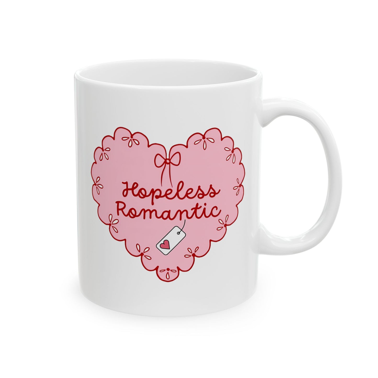 Hopeless Romantic Book Lover Mug