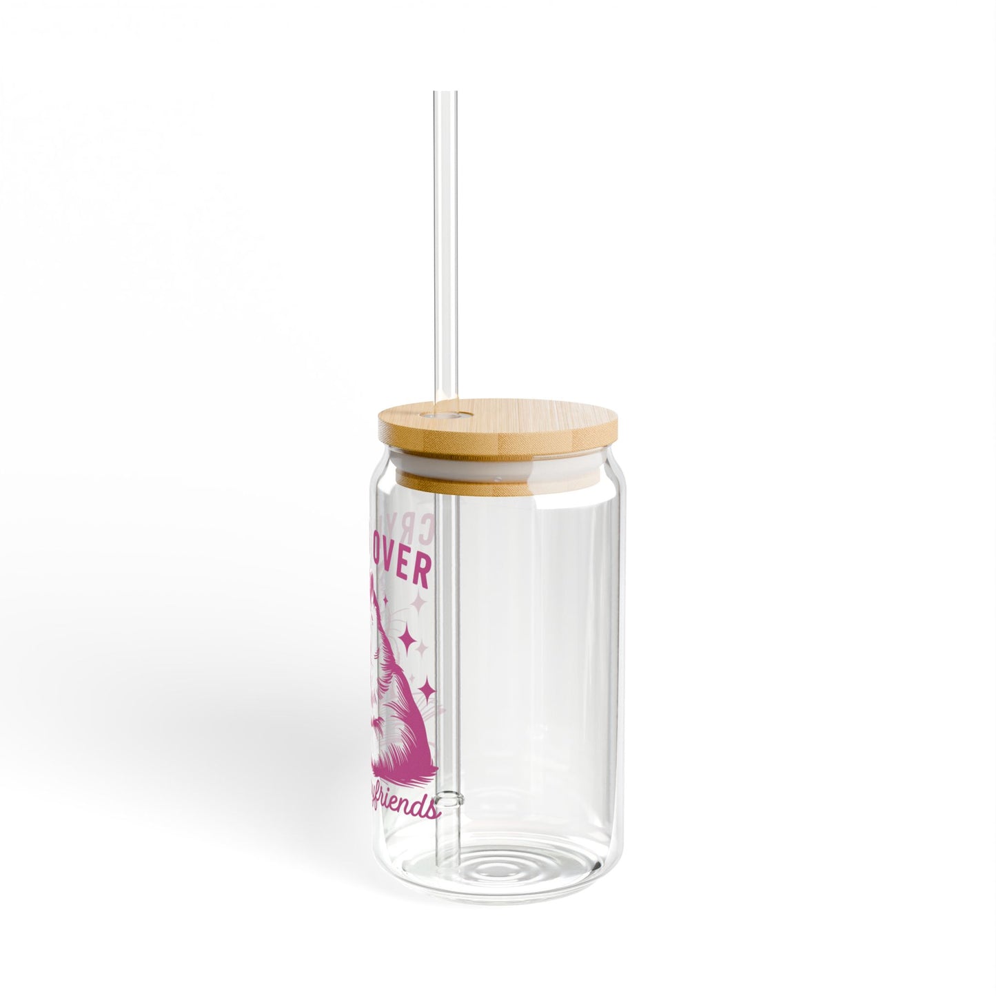 Crying Over Book Boyfriend Sipper Glass