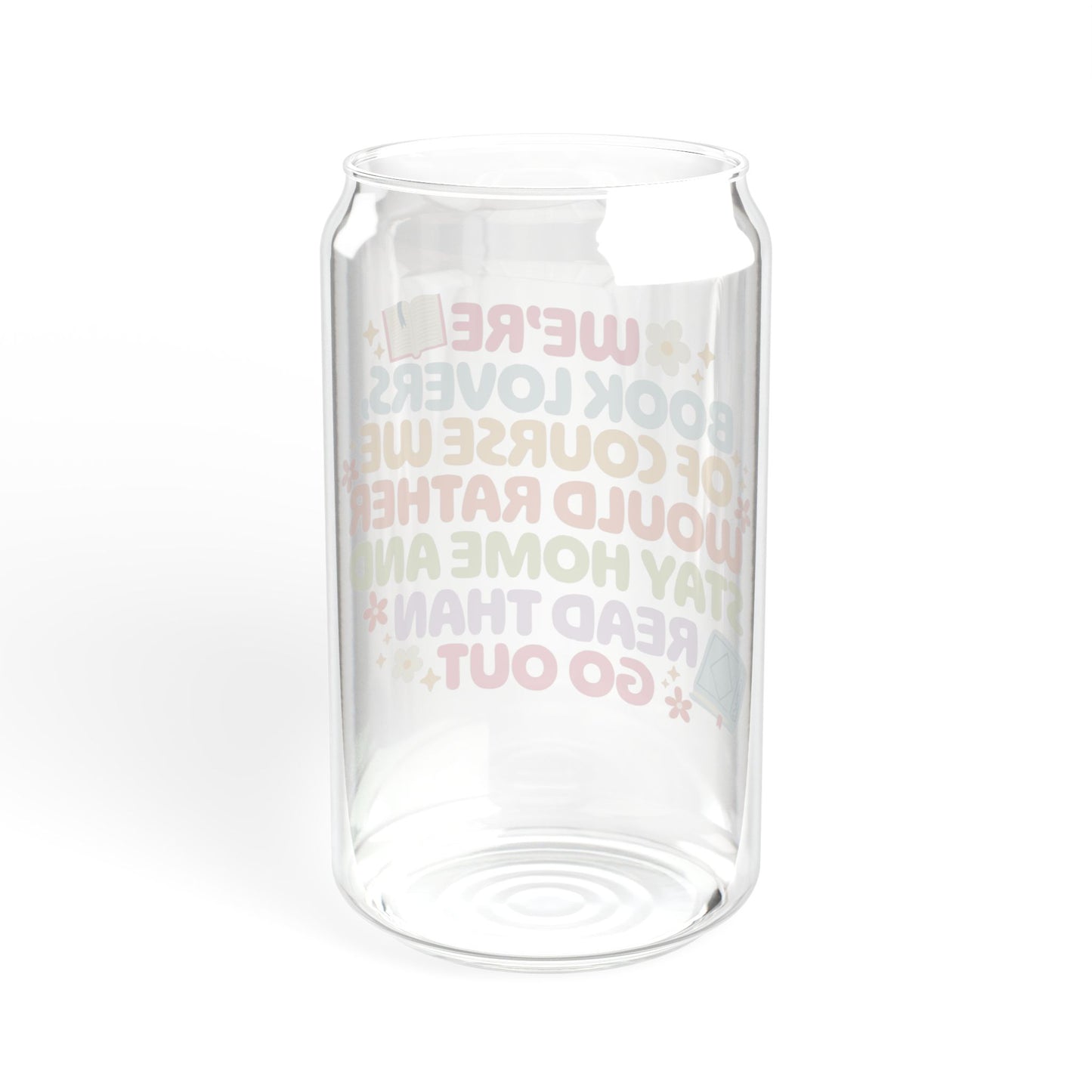 We're Book Lovers Sipper Glass
