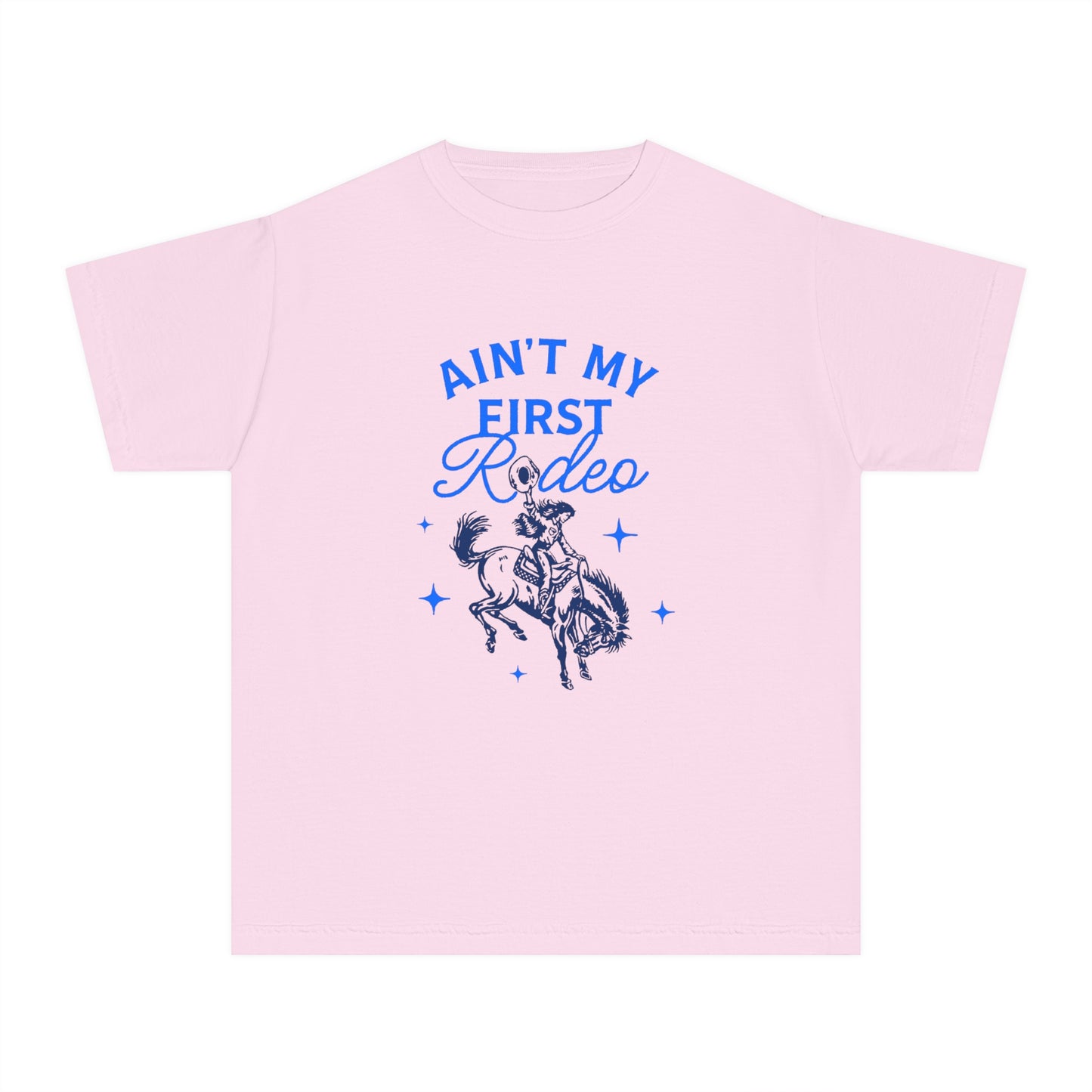 Youth Ain't My First Rodeo Blue Midweight T-Shirt