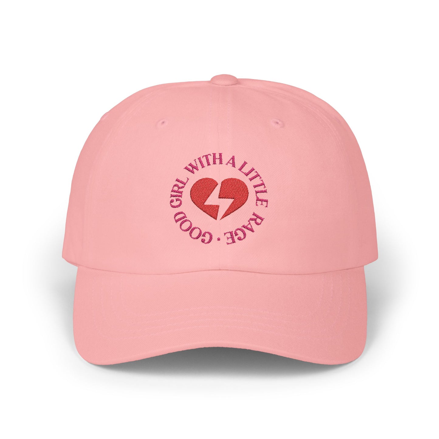 Good Girl With A Little Rage Embroidered Baseball Cap