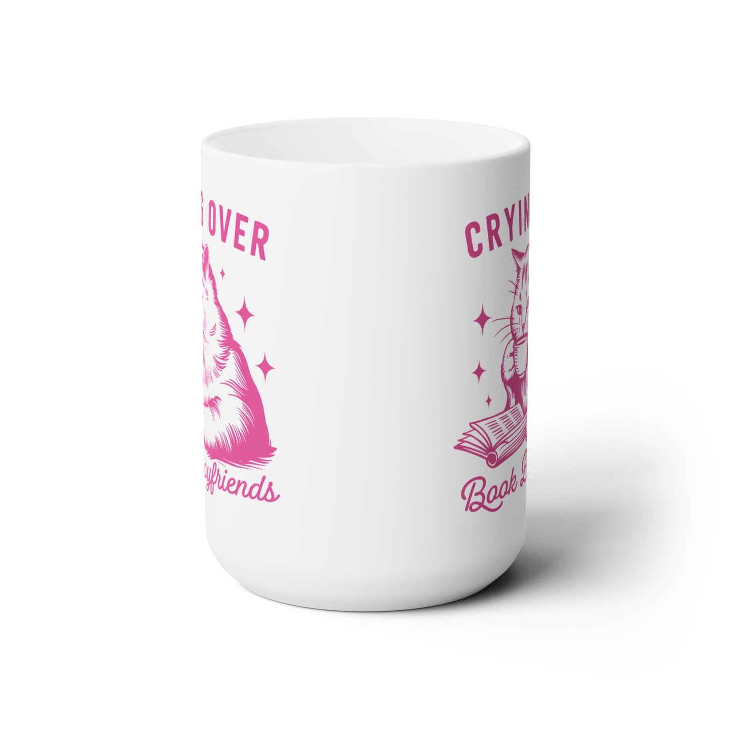 Crying Over Book Boyfriends Coffee Mug