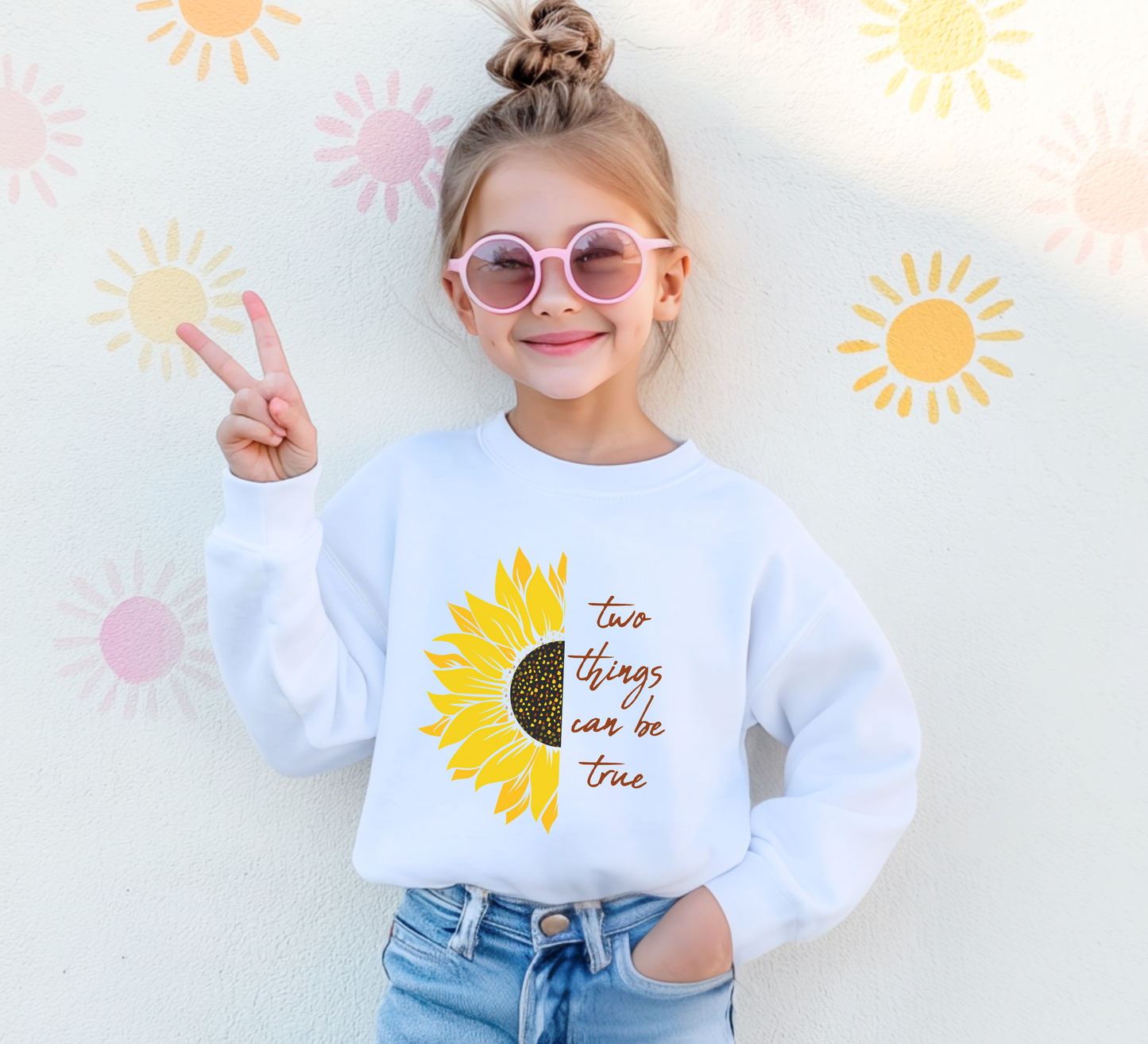 Youth Two Things Can Be True Sweatshirt
