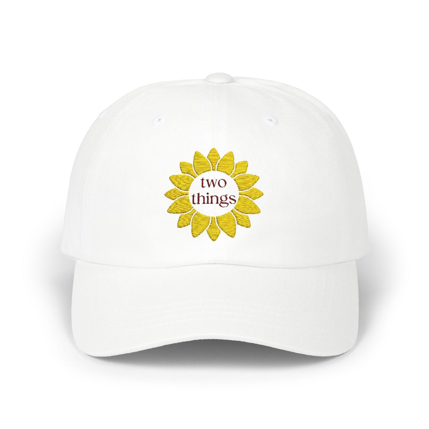 Two Things Embroidered Baseball Cap