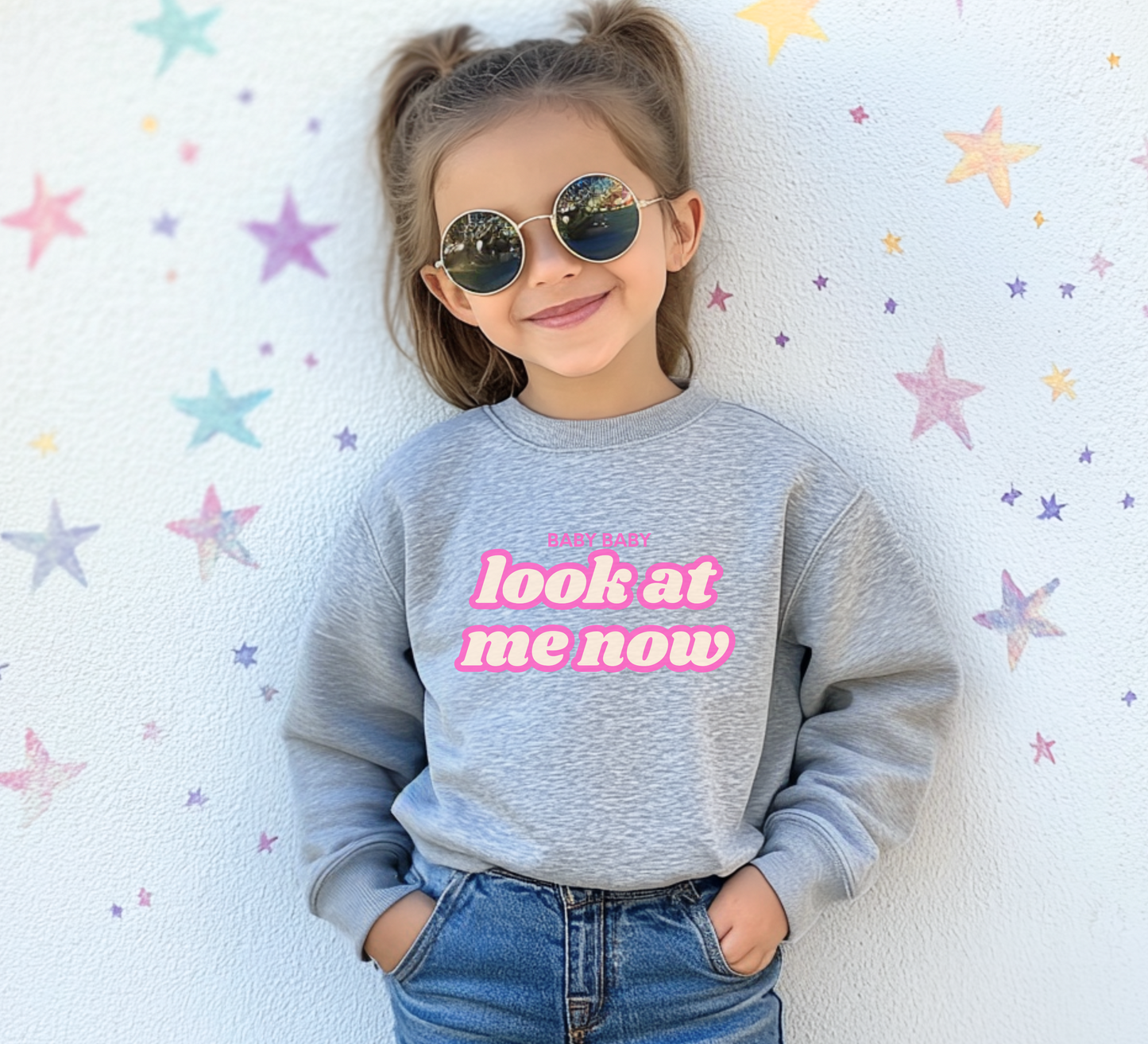 Youth Baby Baby Look At Me Now Sweatshirt