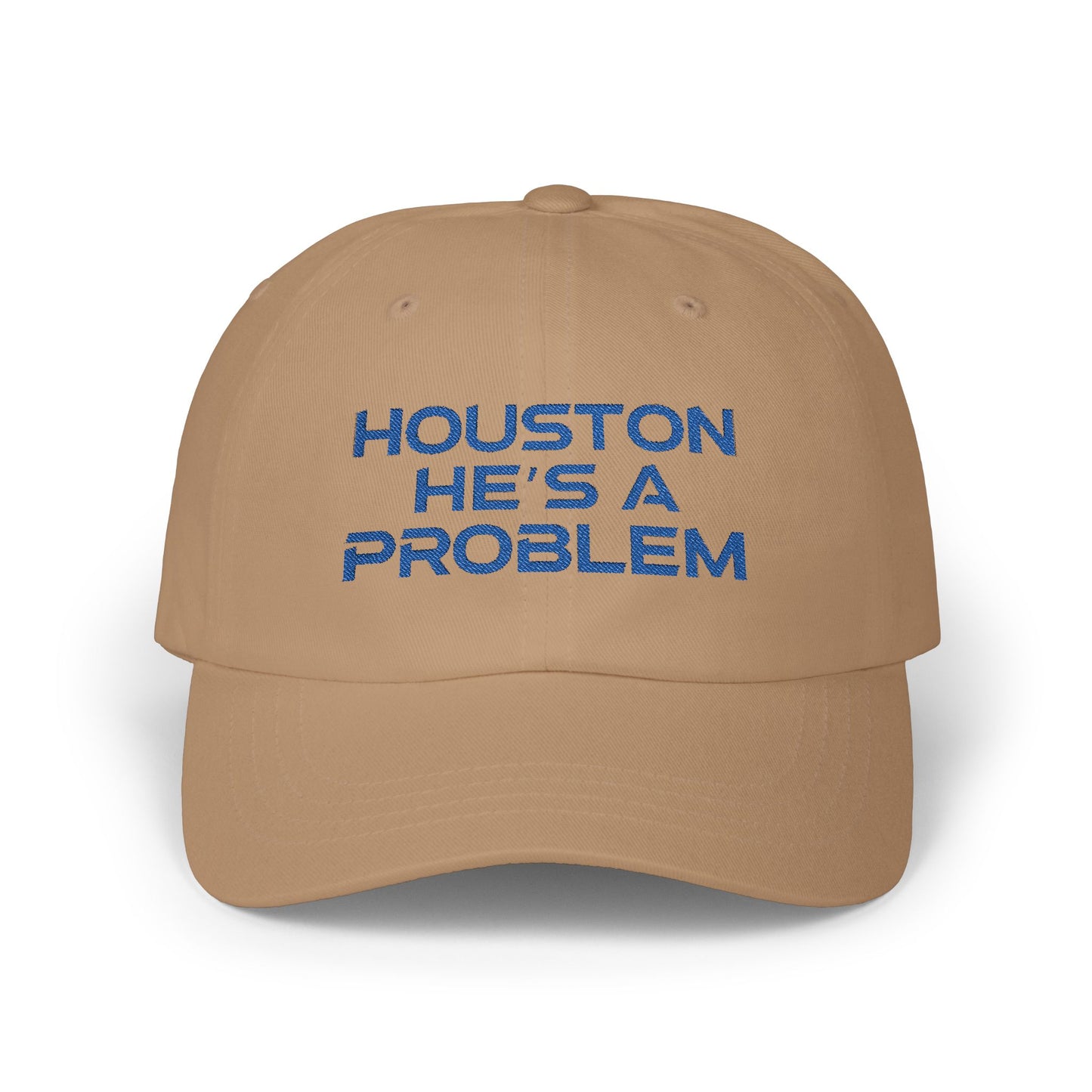 Houston He's A Problem Embroidered Baseball Cap