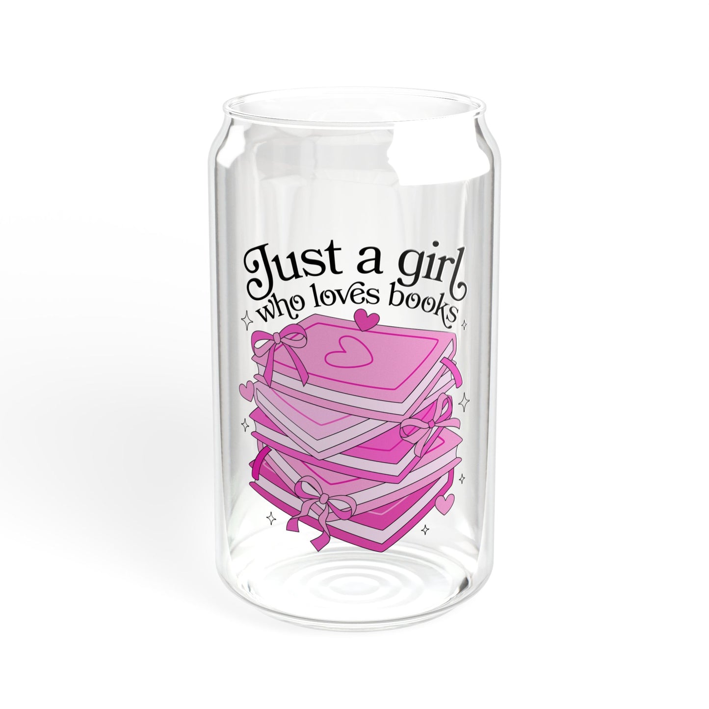 Just A Girl Who Loves Books Sipper Glass