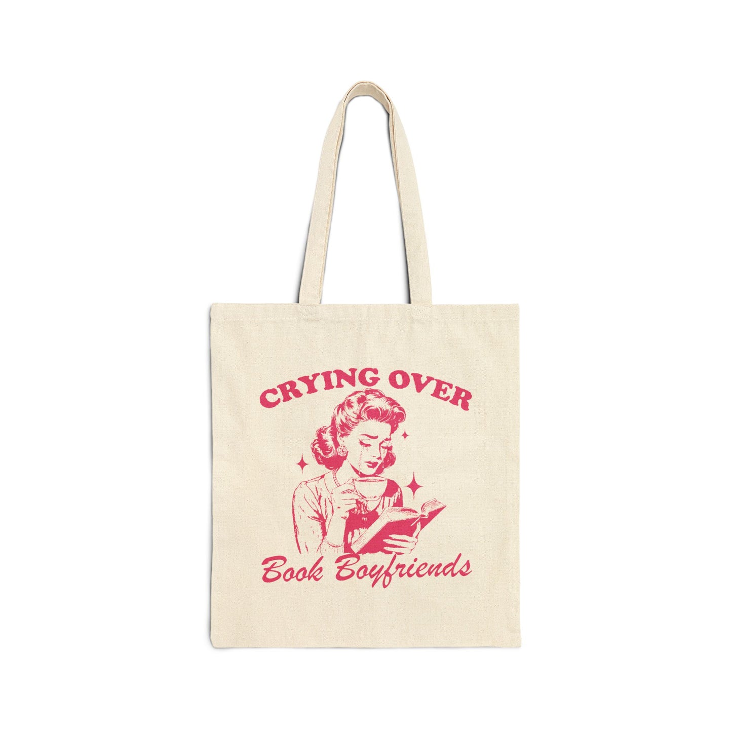 Crying Over Book Boyfriends Tote Bag