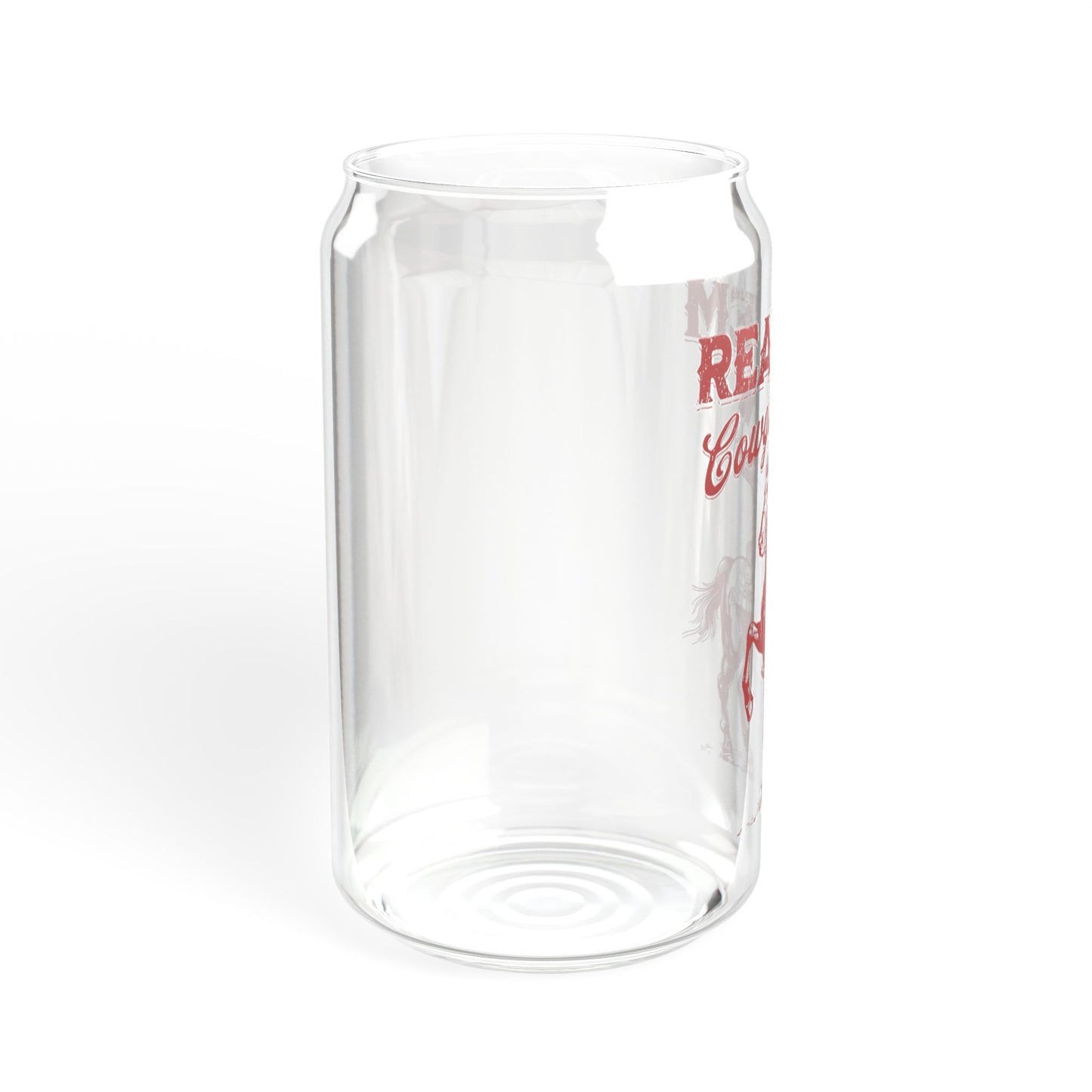 Read 'Em Cowgirl Sipper Glass