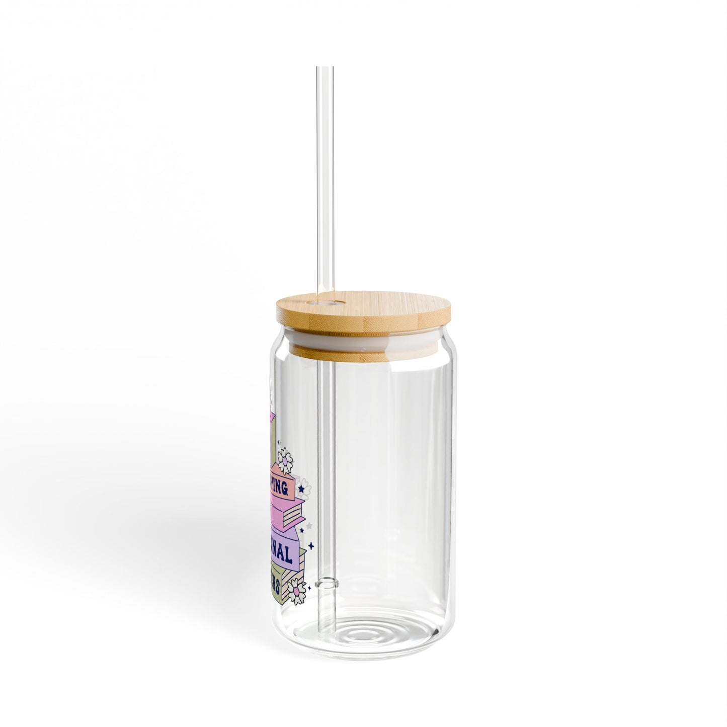 Crying Over Fictional Characters Sipper Glass
