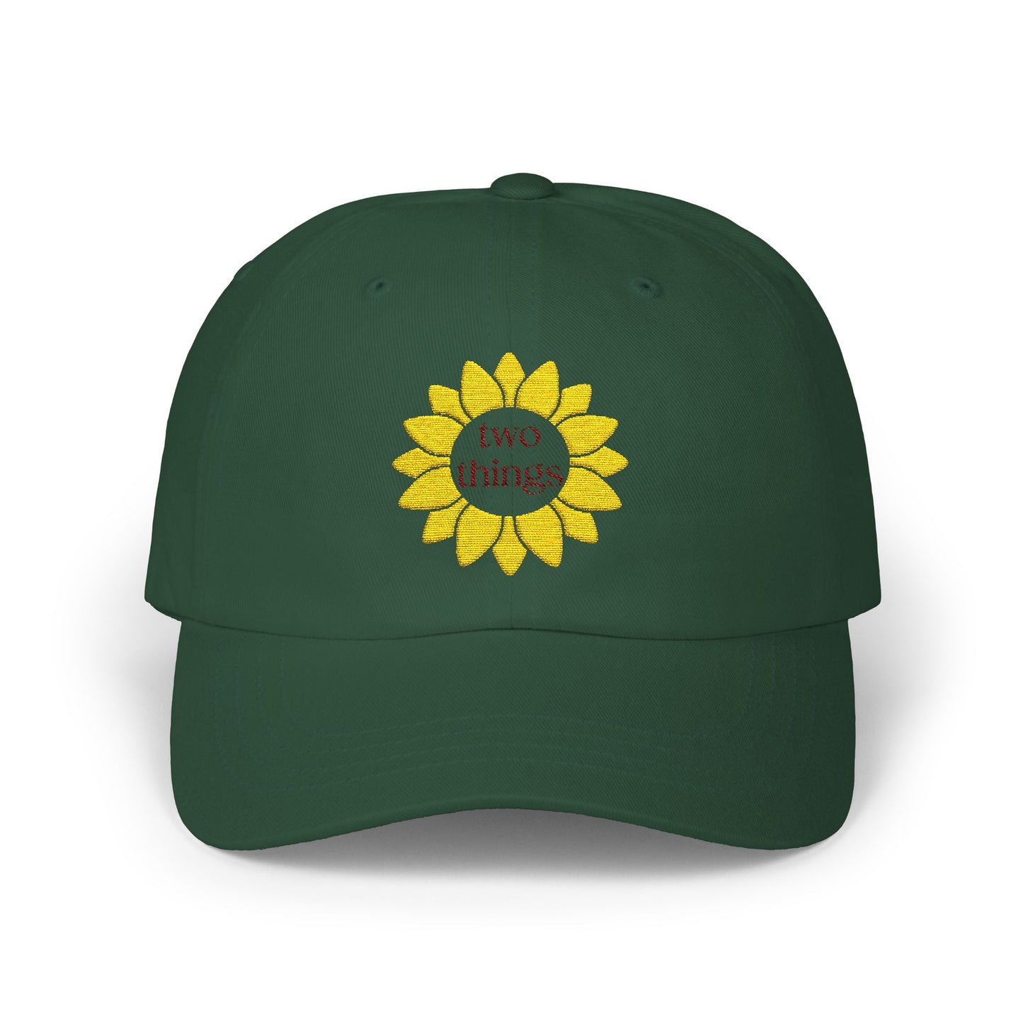 Two Things Embroidered Baseball Cap
