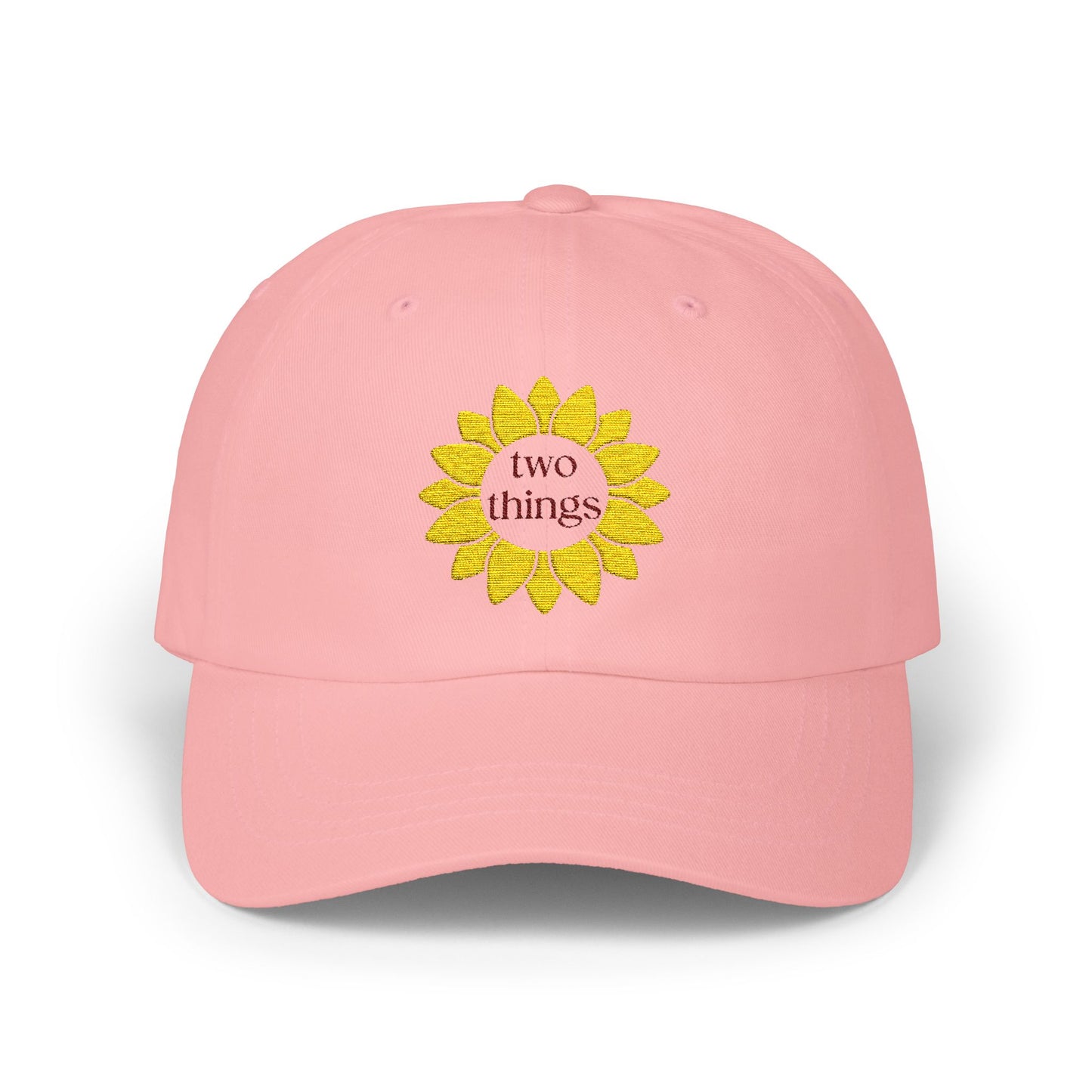 Two Things Embroidered Baseball Cap