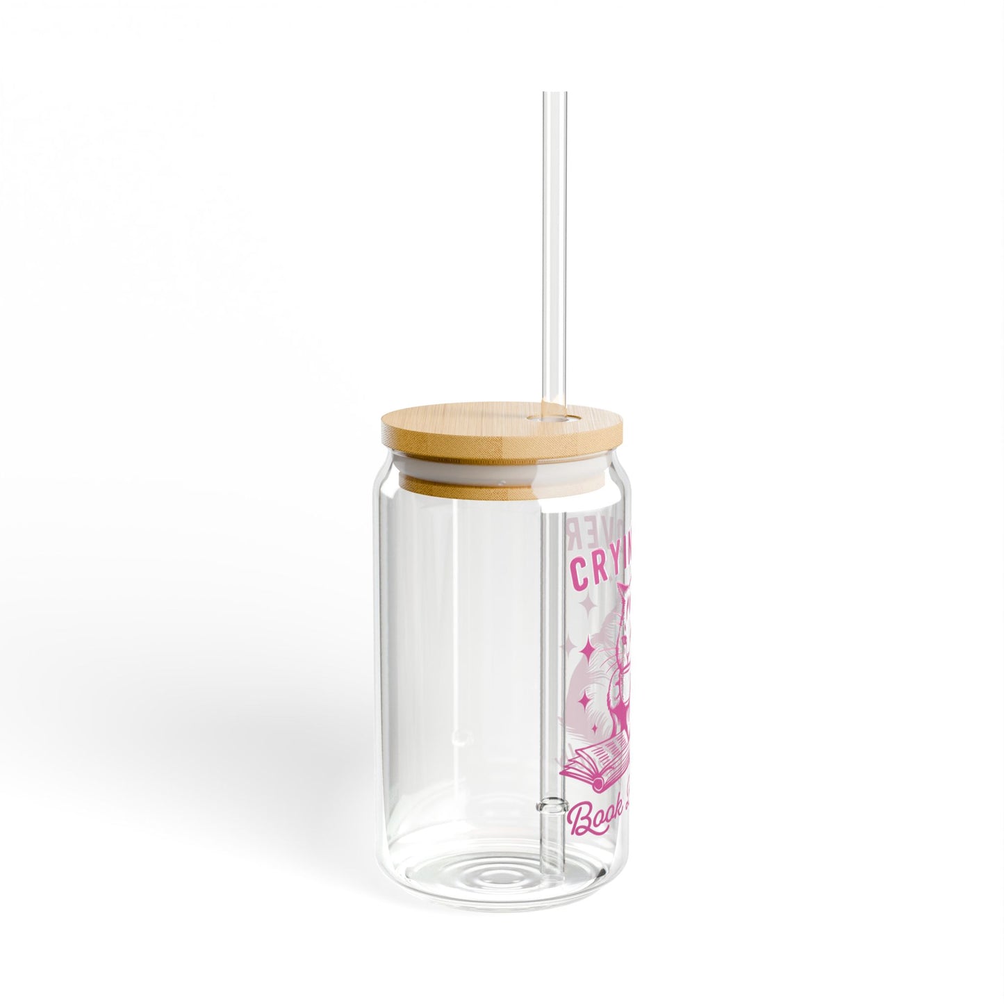 Crying Over Book Boyfriend Sipper Glass