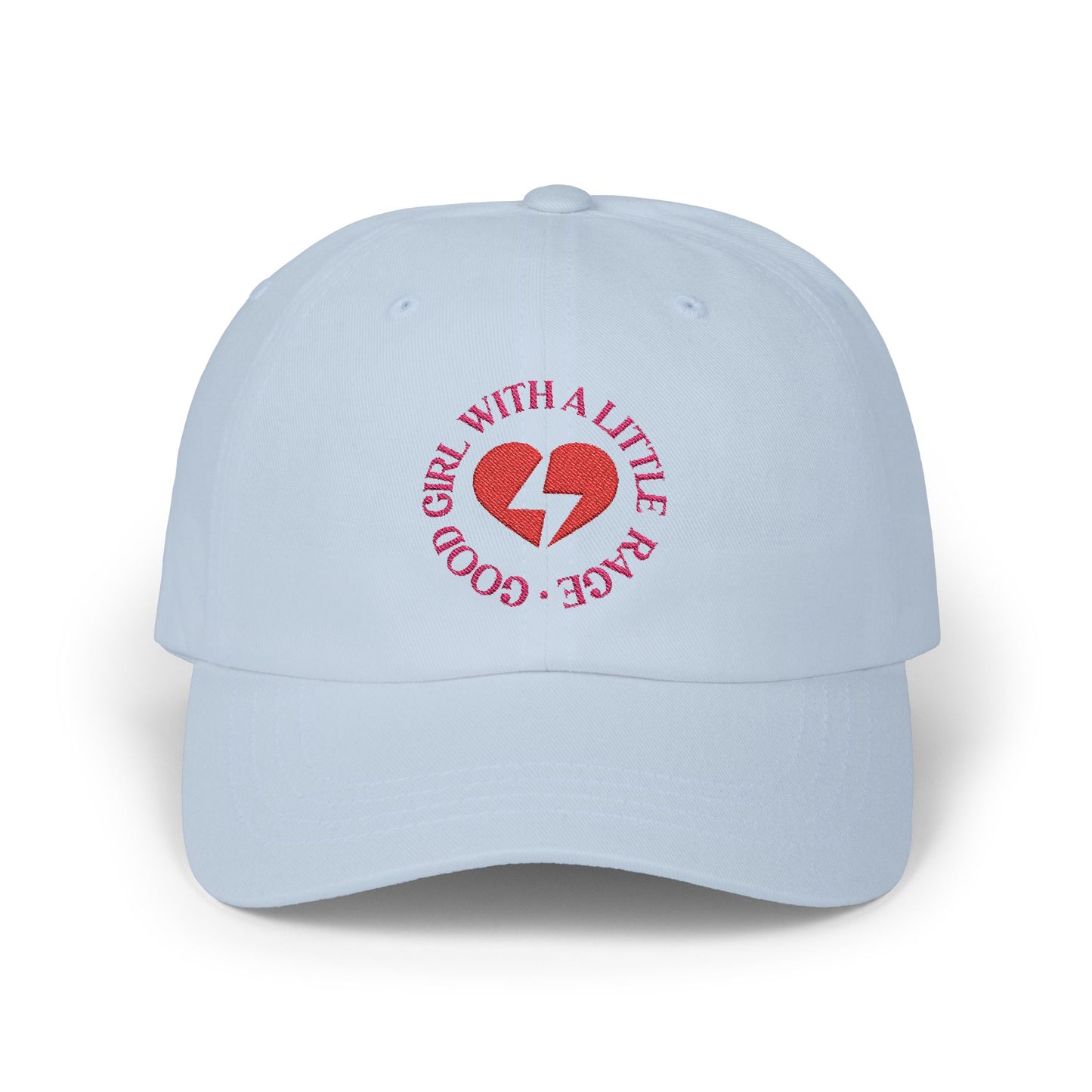 Good Girl With A Little Rage Embroidered Baseball Cap