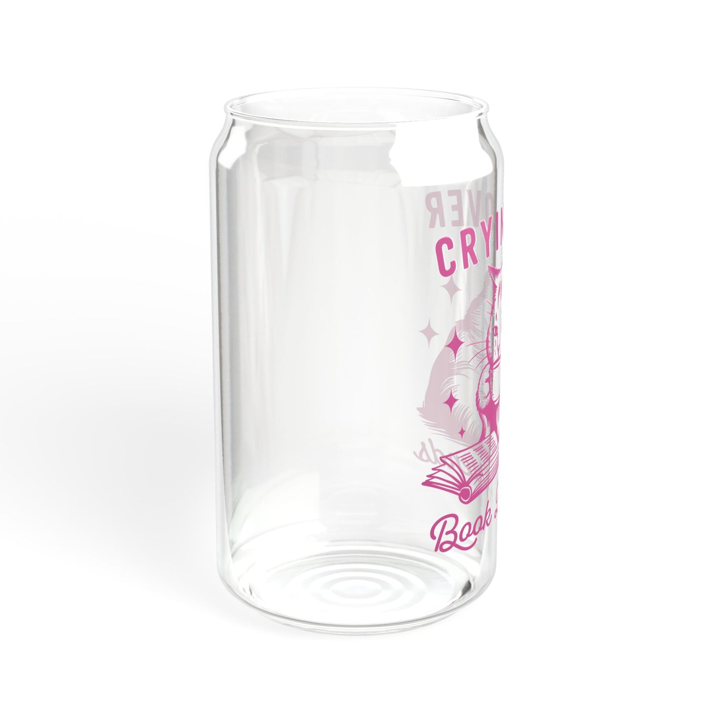 Crying Over Book Boyfriend Sipper Glass