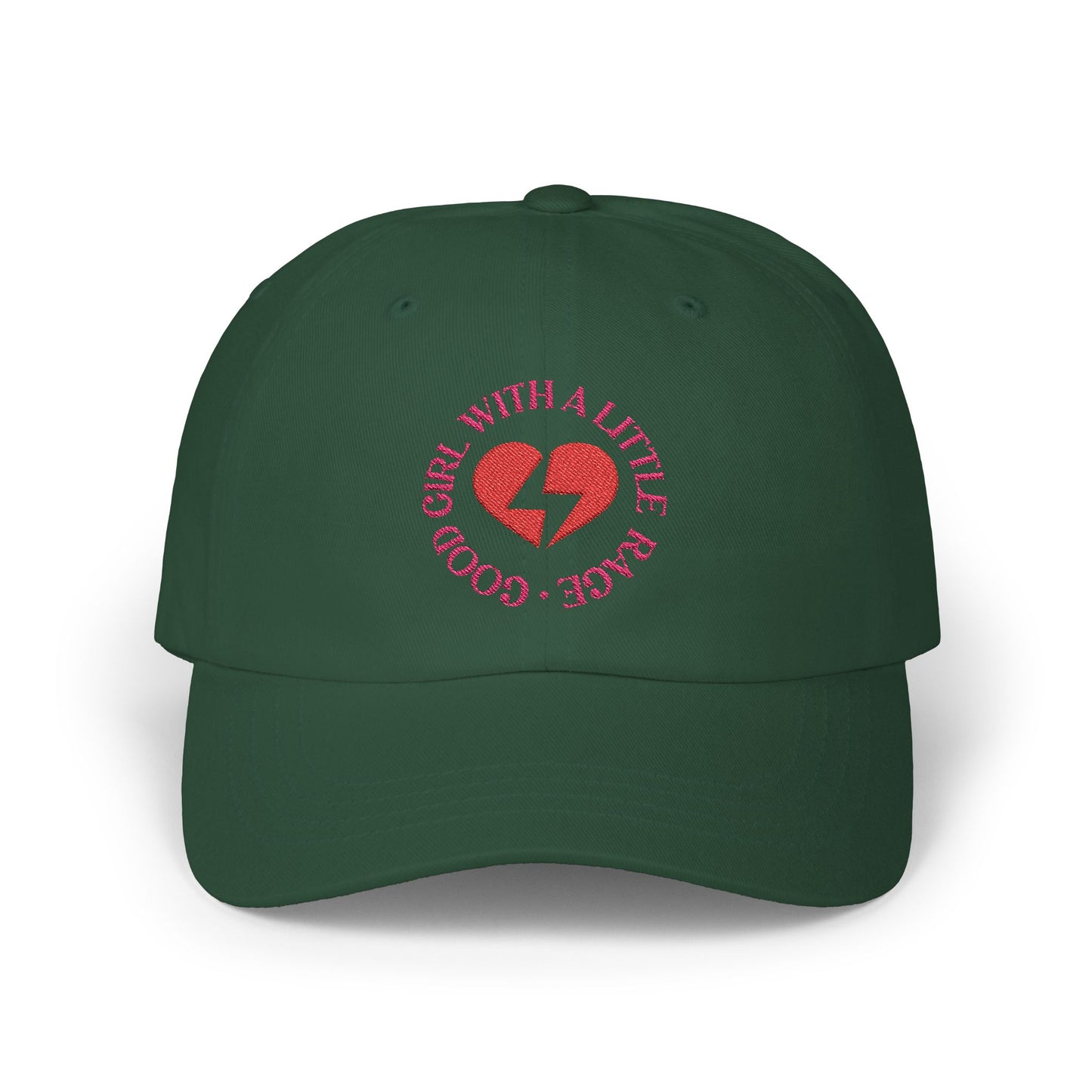 Good Girl With A Little Rage Embroidered Baseball Cap