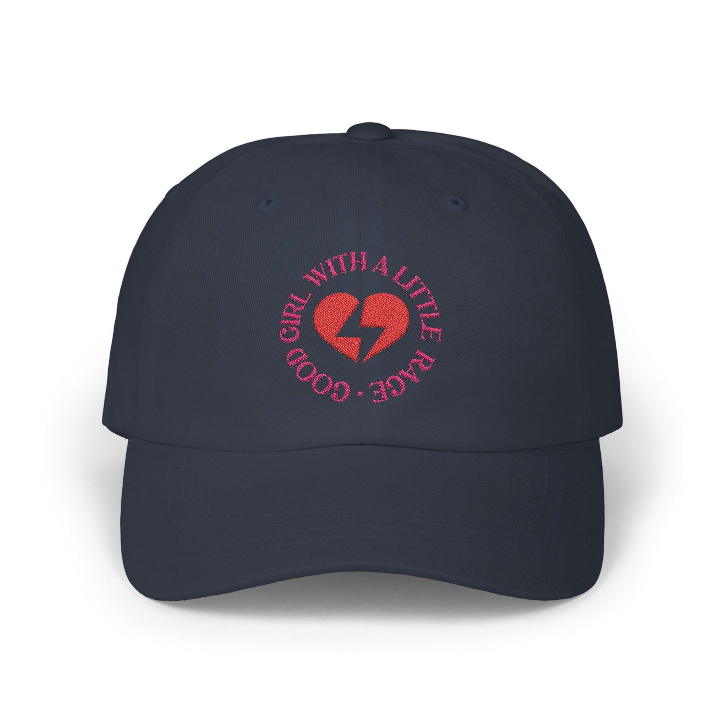 Good Girl With A Little Rage Embroidered Baseball Cap