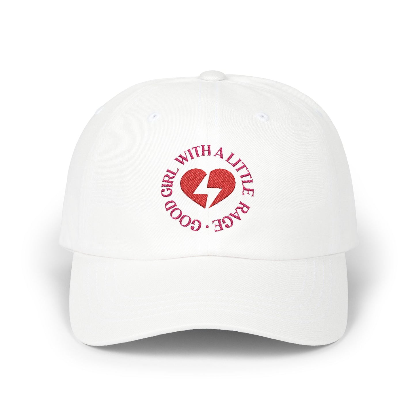 Good Girl With A Little Rage Embroidered Baseball Cap