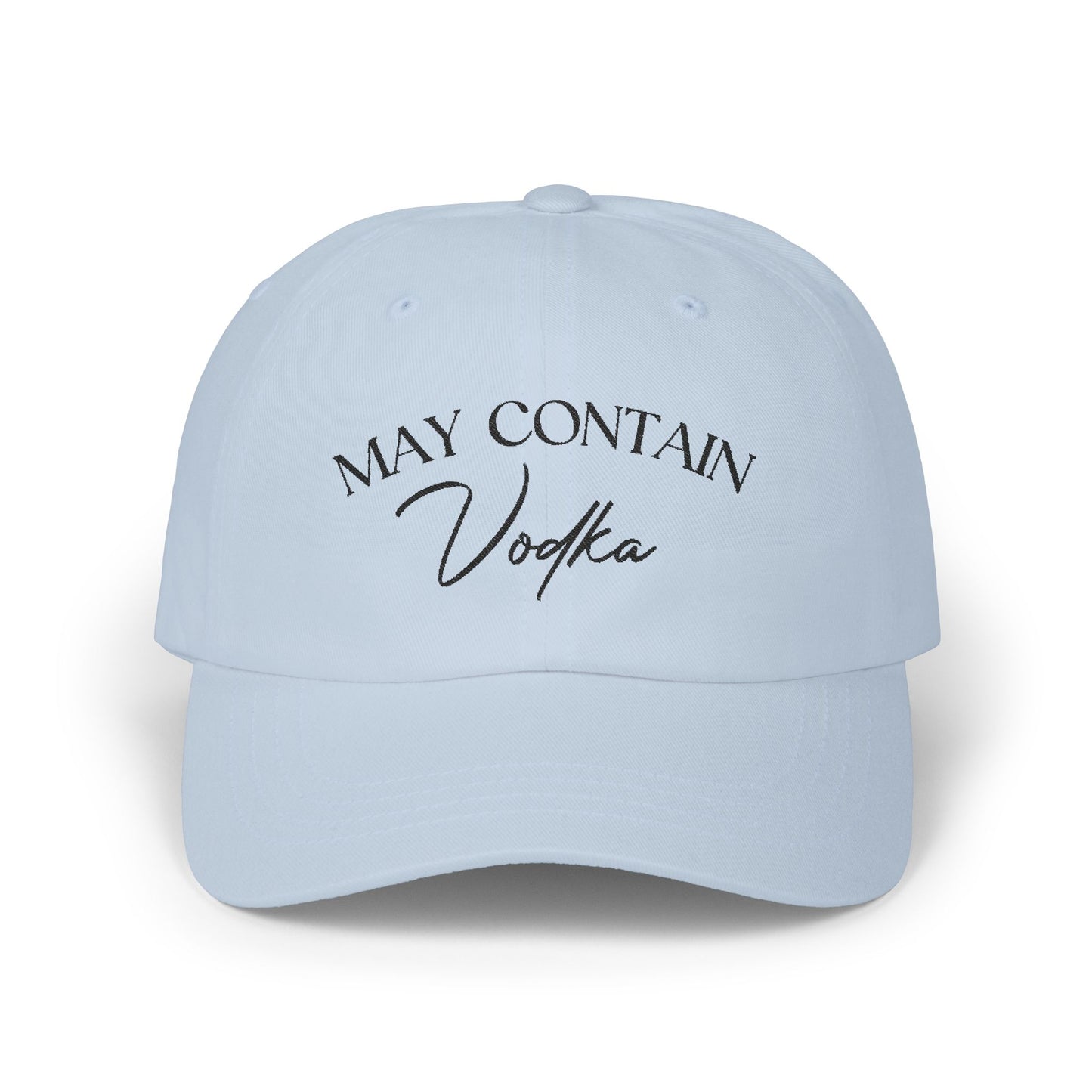 May Contain Vodka Embroidered Baseball Cap