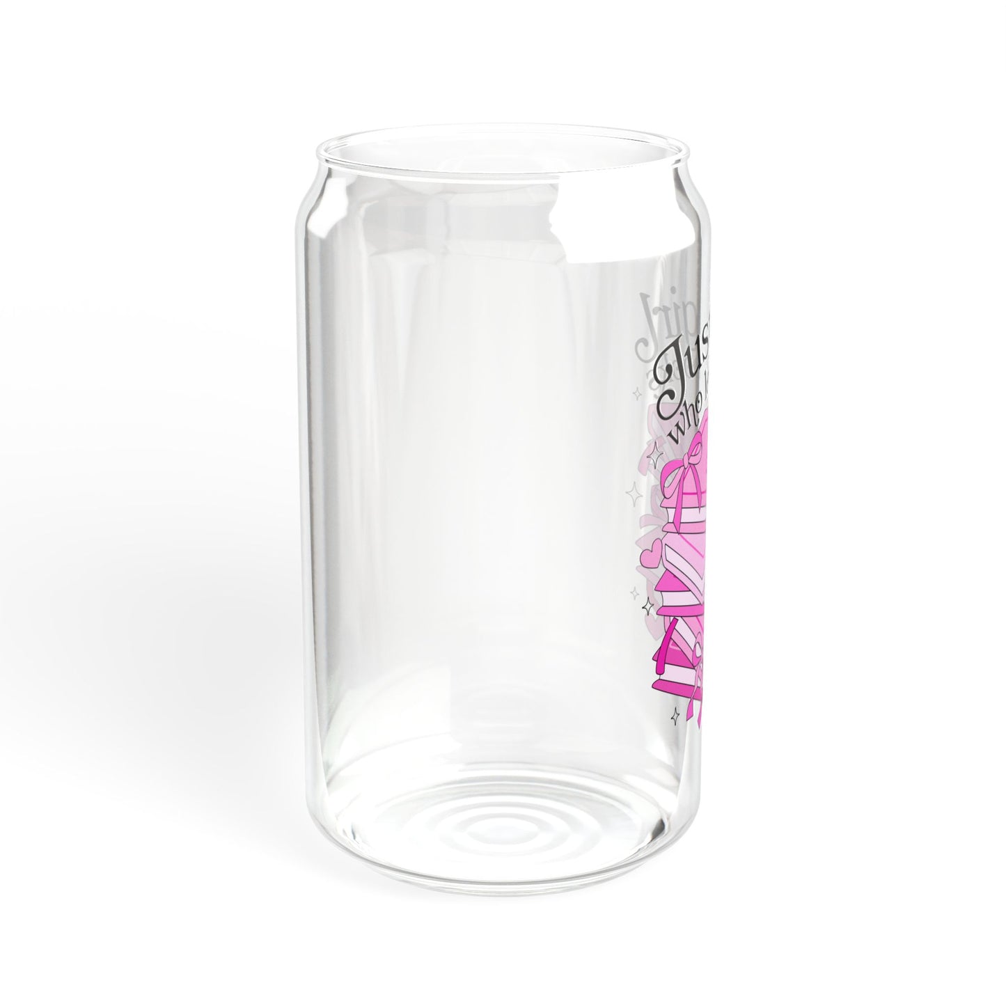Just A Girl Who Loves Books Sipper Glass