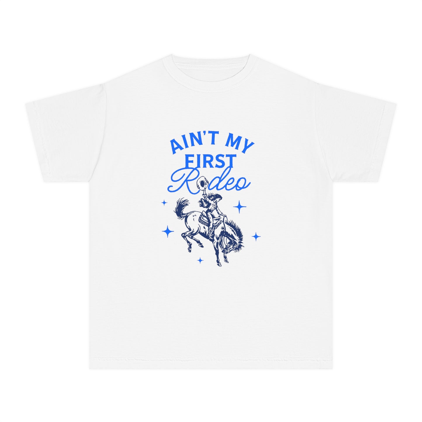 Youth Ain't My First Rodeo Blue Midweight T-Shirt