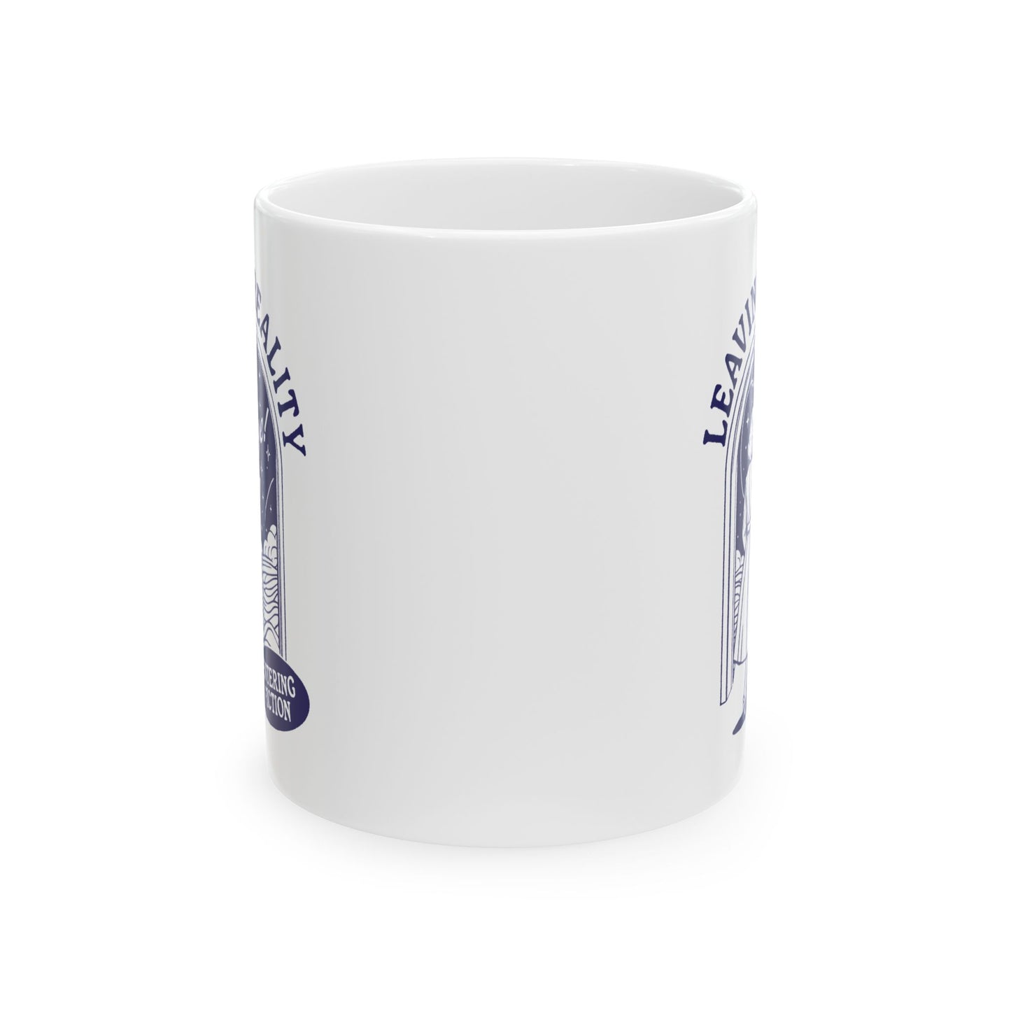 Retro Leaving Reality Entering Fiction Mug