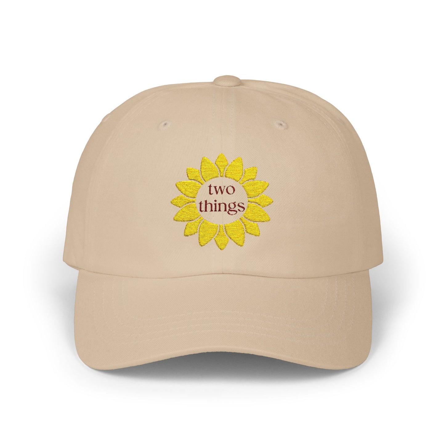 Two Things Embroidered Baseball Cap