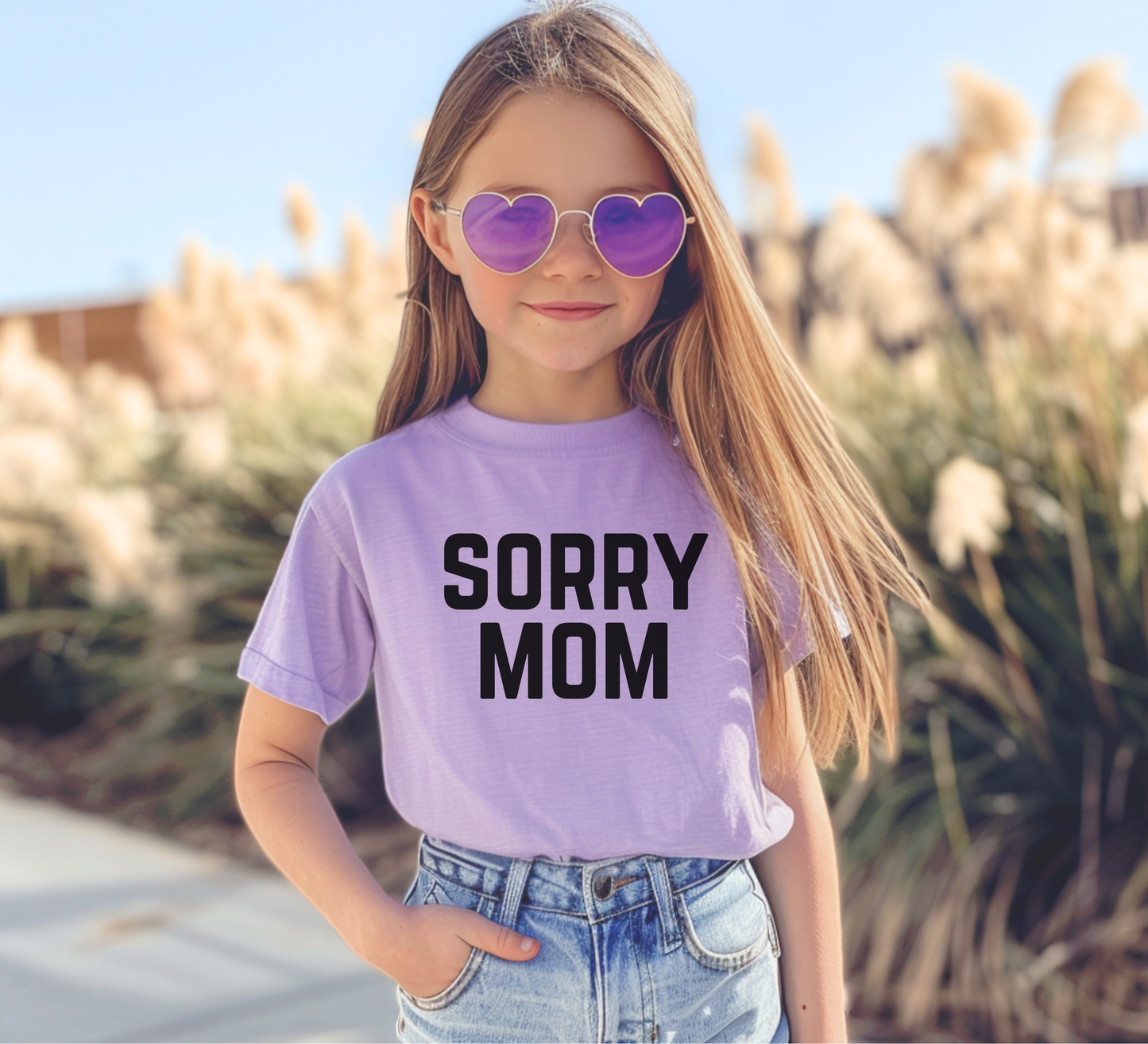 Youth Sorry Mom Outfit Kids T-Shirt