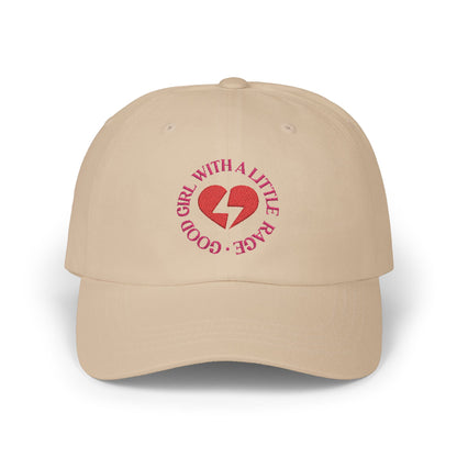 Good Girl With A Little Rage Embroidered Baseball Cap