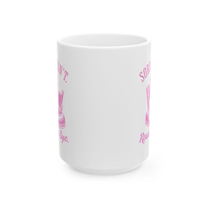 Sorry Can't Reading Bye Mug
