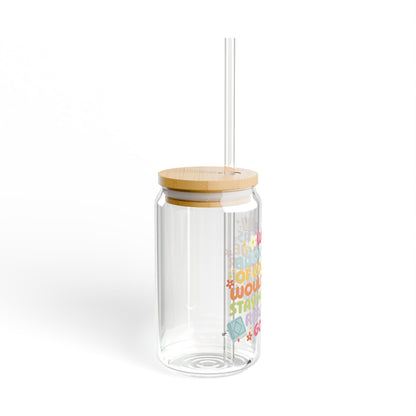 We're Book Lovers Sipper Glass