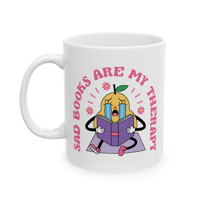 Sad Books Are My Therapy Mug