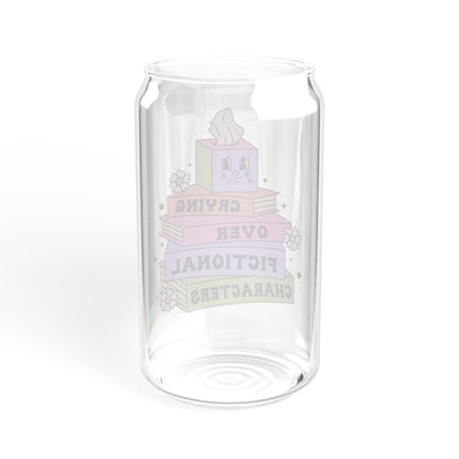Crying Over Fictional Characters Sipper Glass