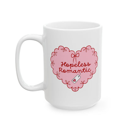 Hopeless Romantic Book Lover Mug